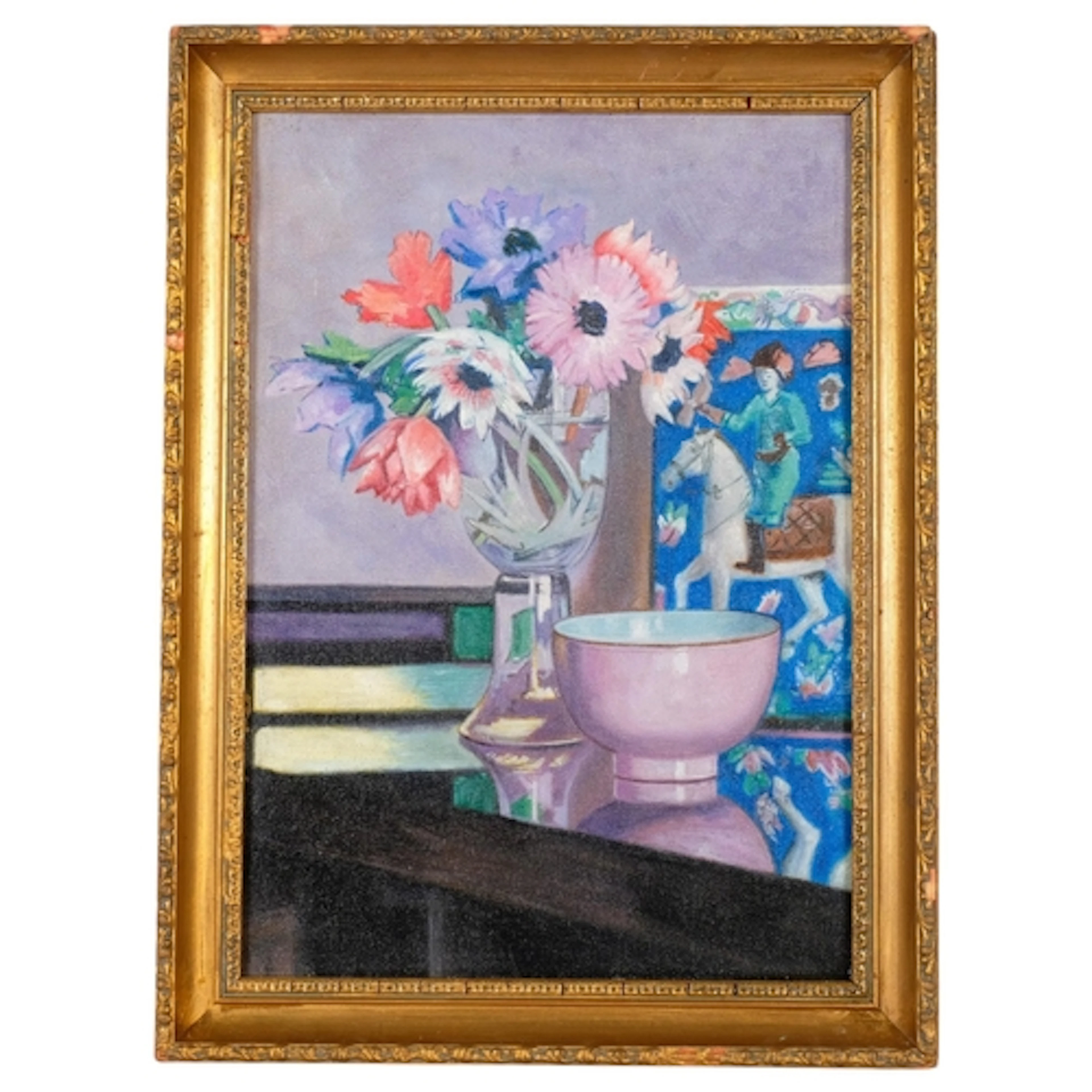 Still life study, oil on board, unsigned, 40cm x 28cm, frame...