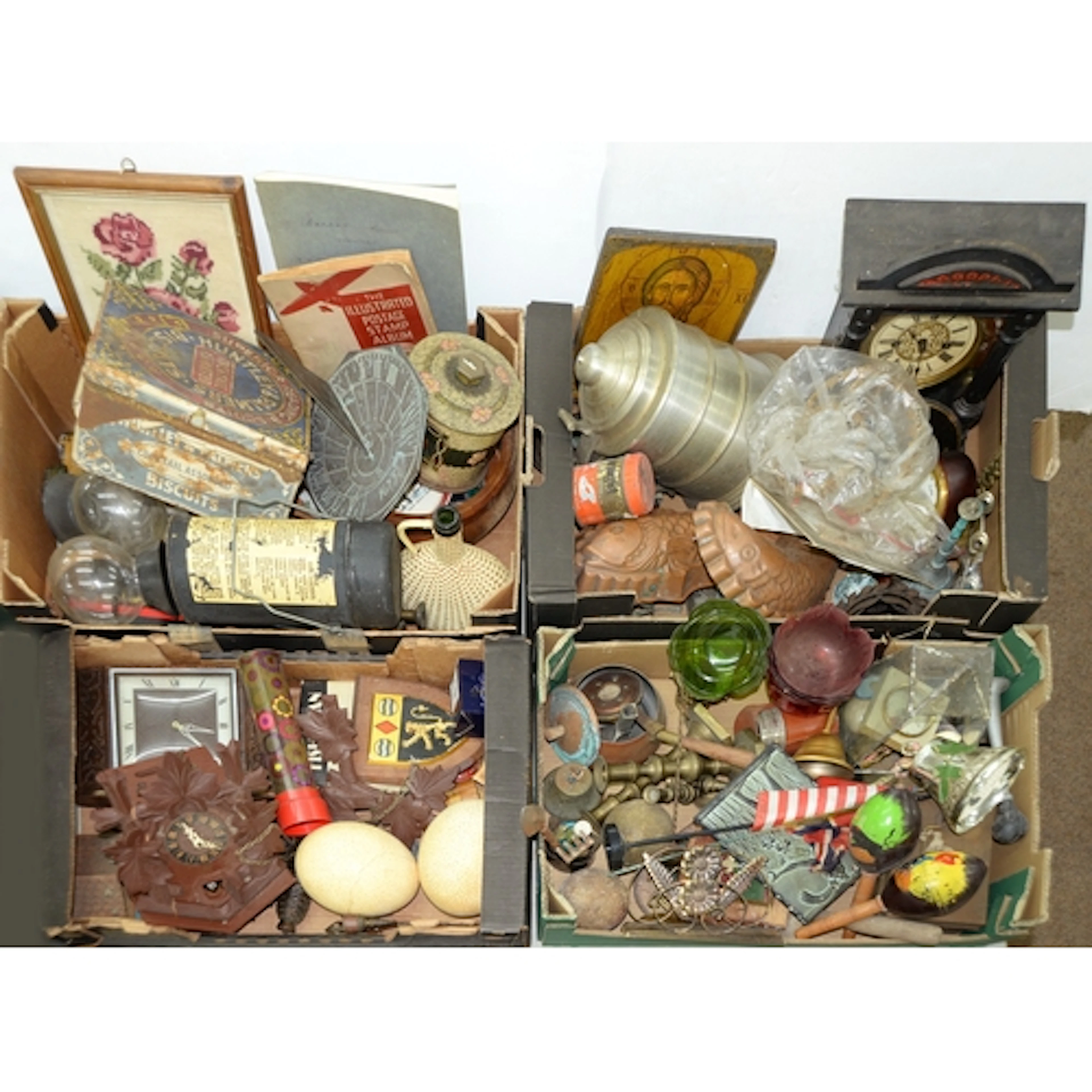 Miscellaneous Victorian and later bygones, including pair of...
