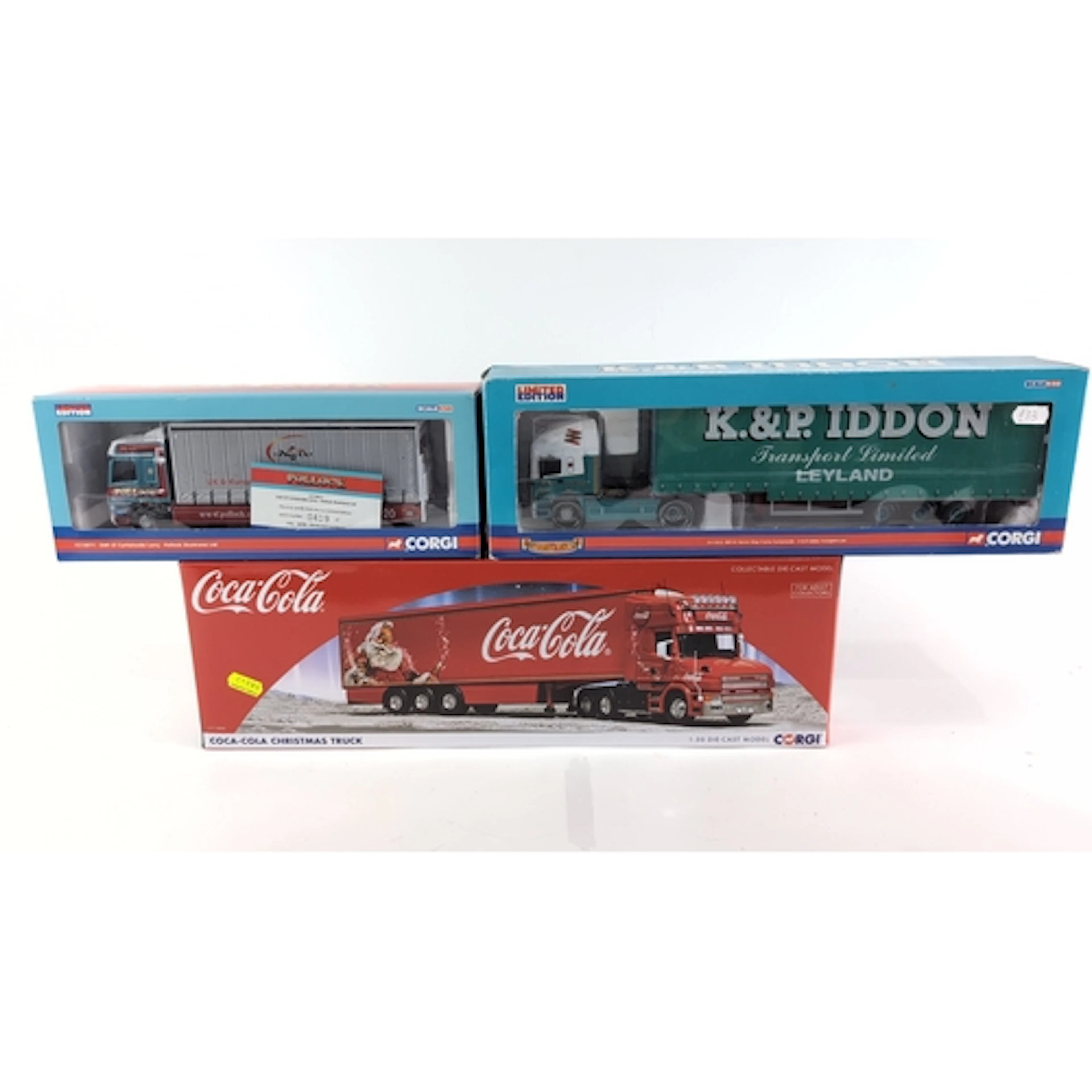 3 x Corgi 1:50 scale limited-edition die-cast articulated lo...