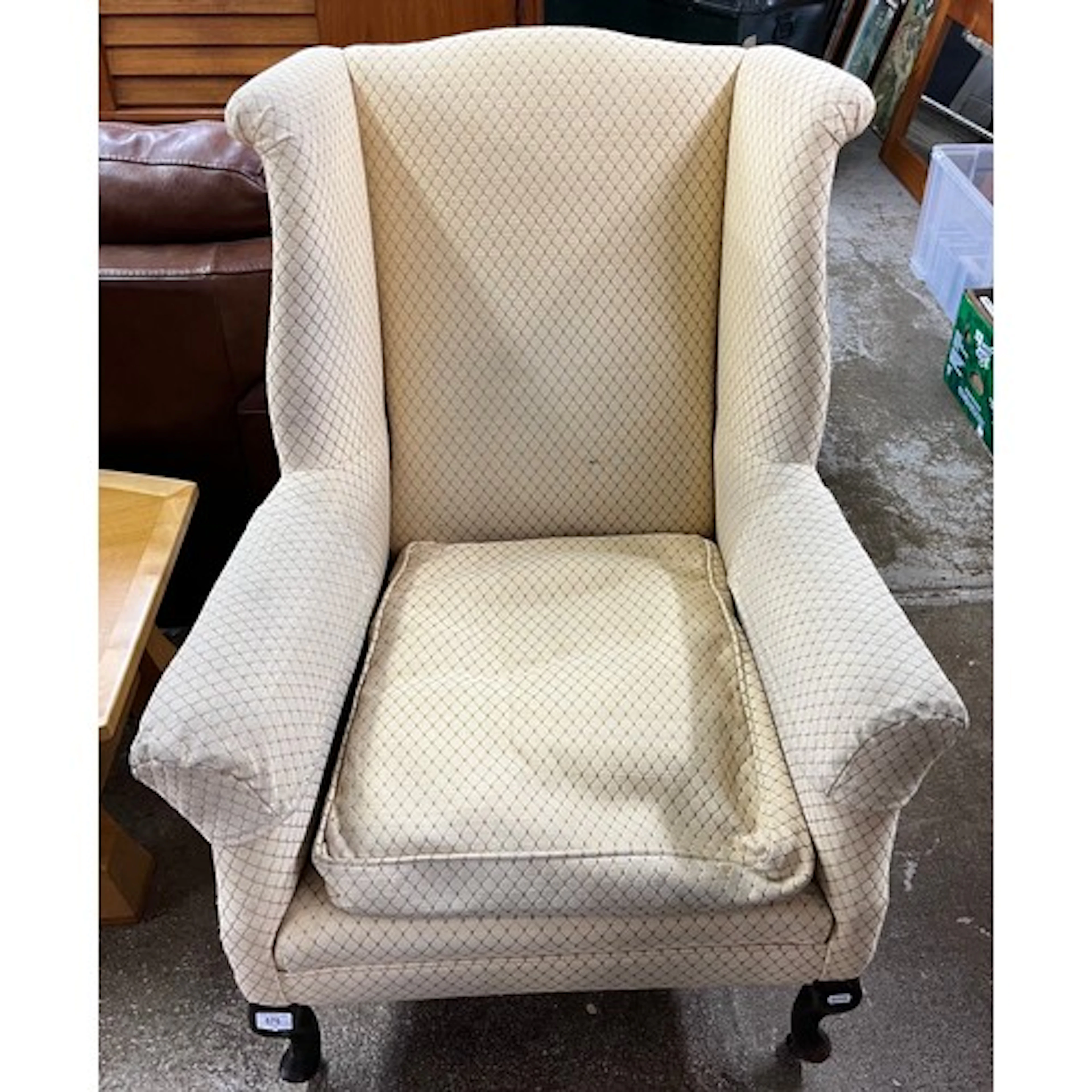 Wing easy chair.