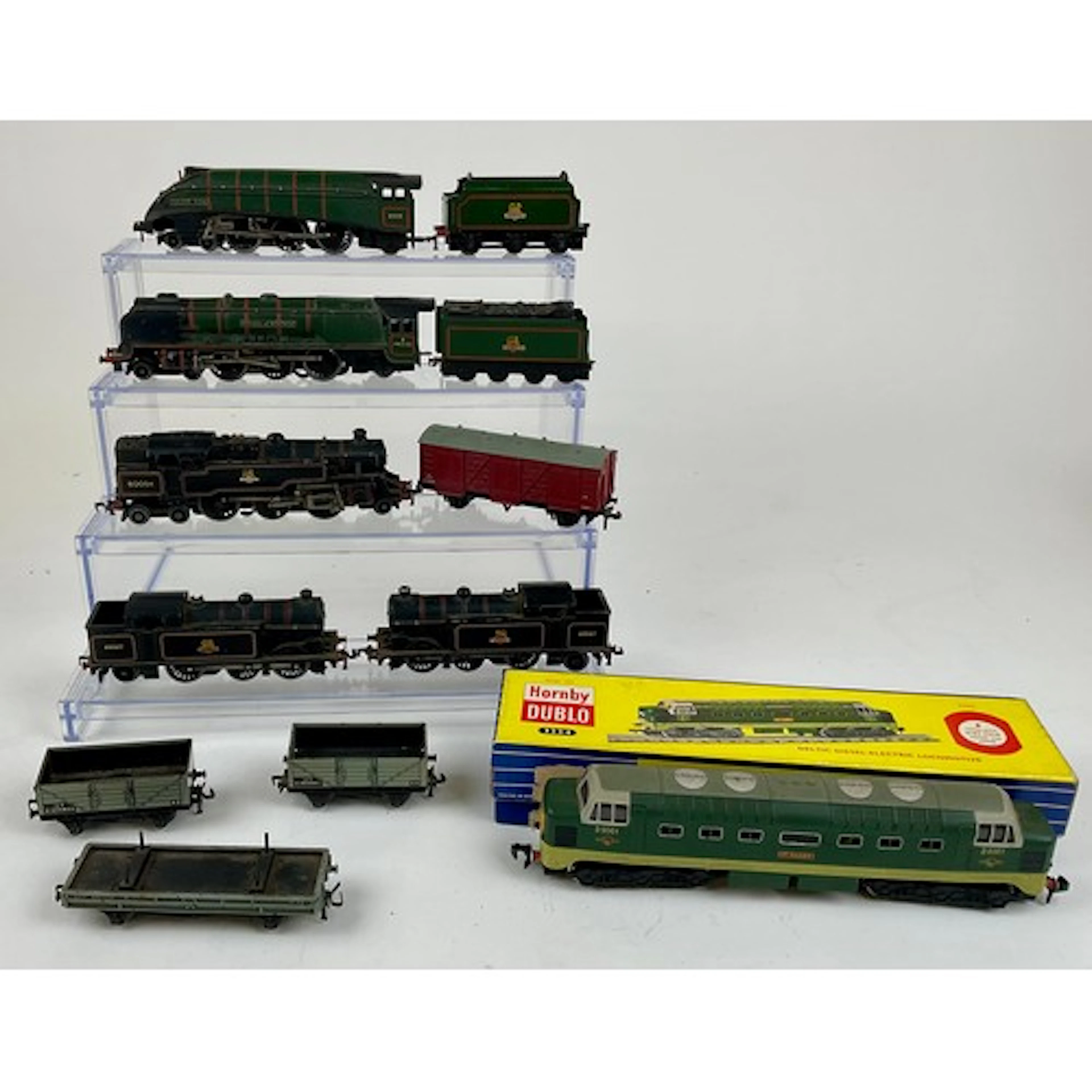 A Hornby Dublo 3 rail 3234 Deltic Diesel loco, in BR two ton...
