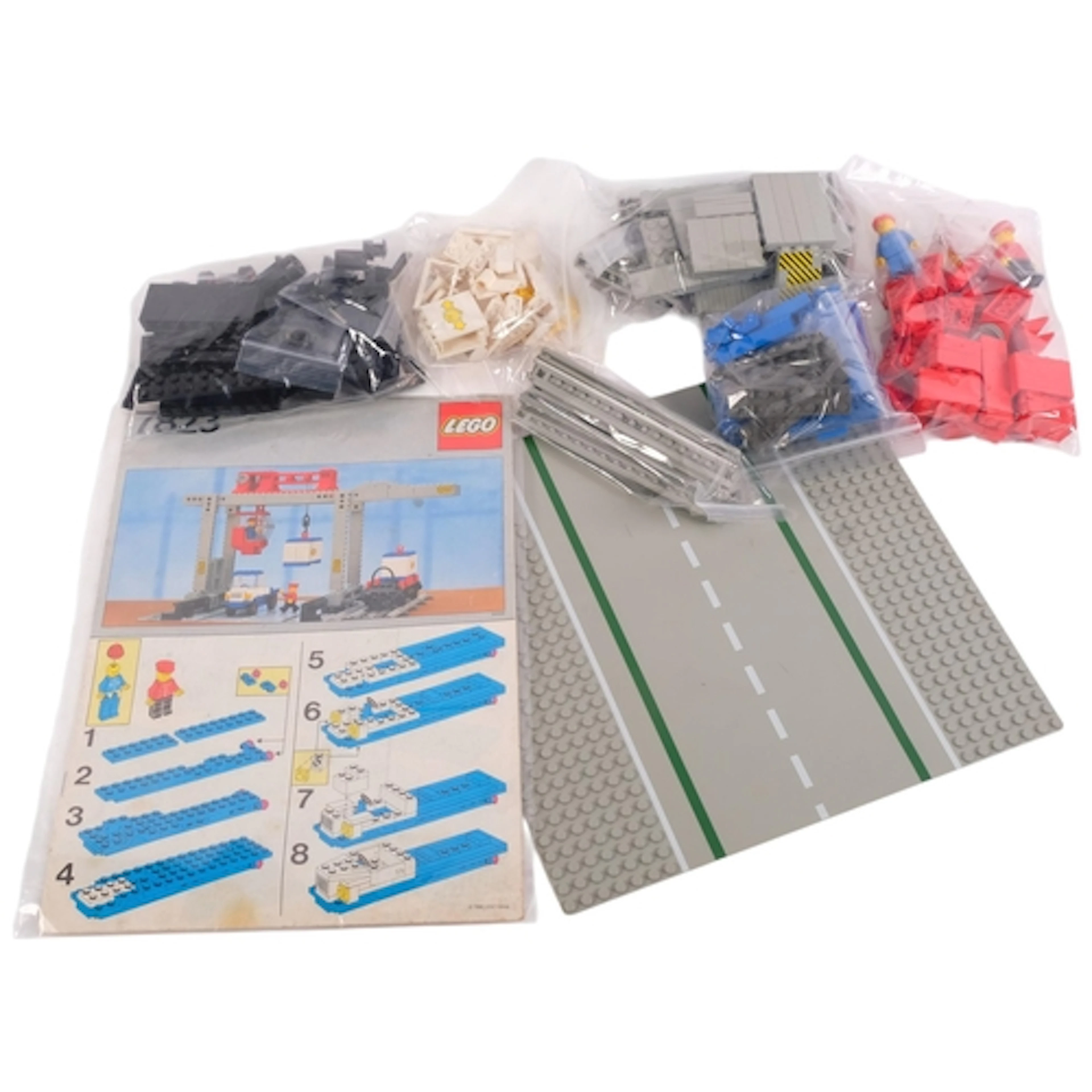 LEGO - a LEGO Container Crane Depot (1986), with instruction...