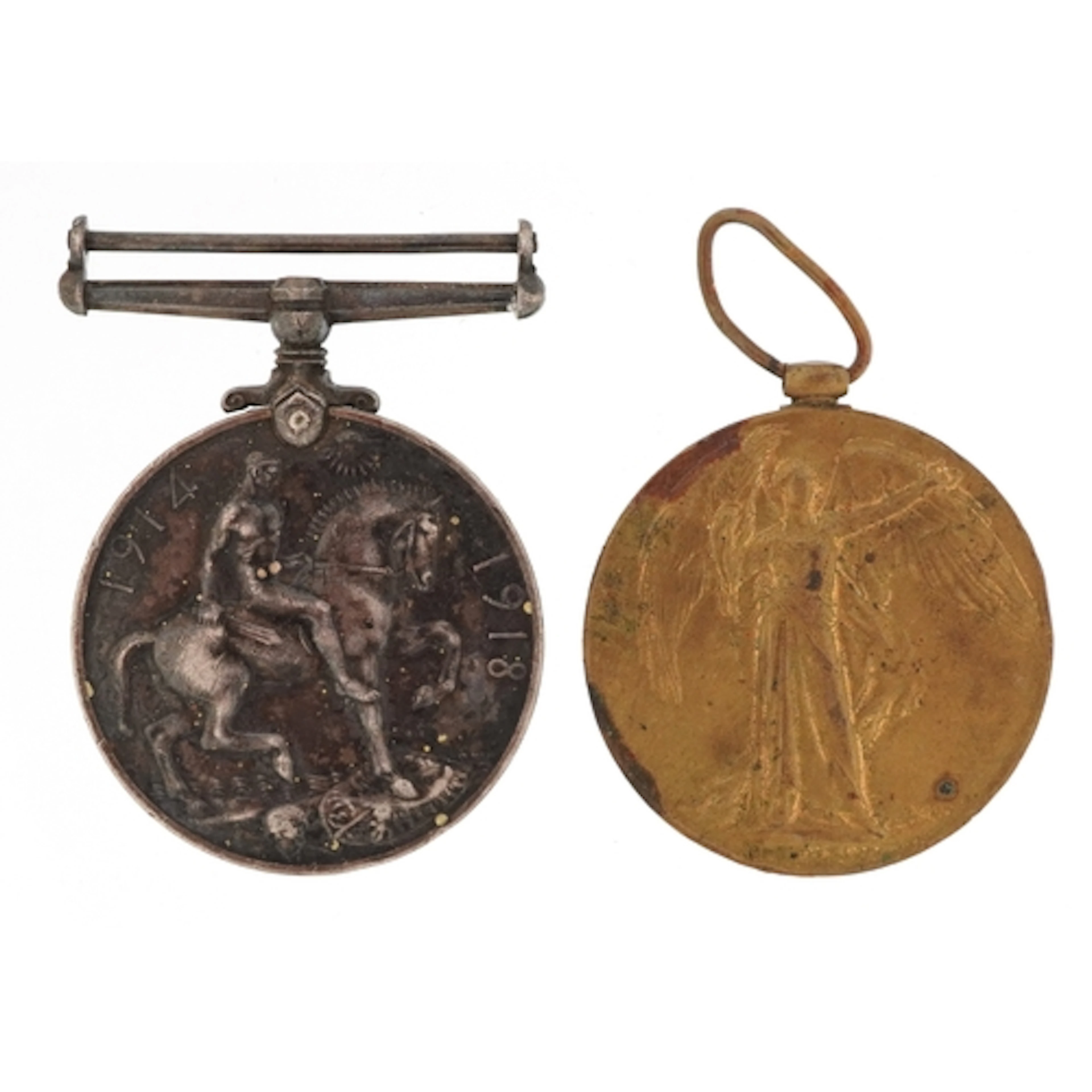 British military World War I medal pair awarded to 1193 PTE....