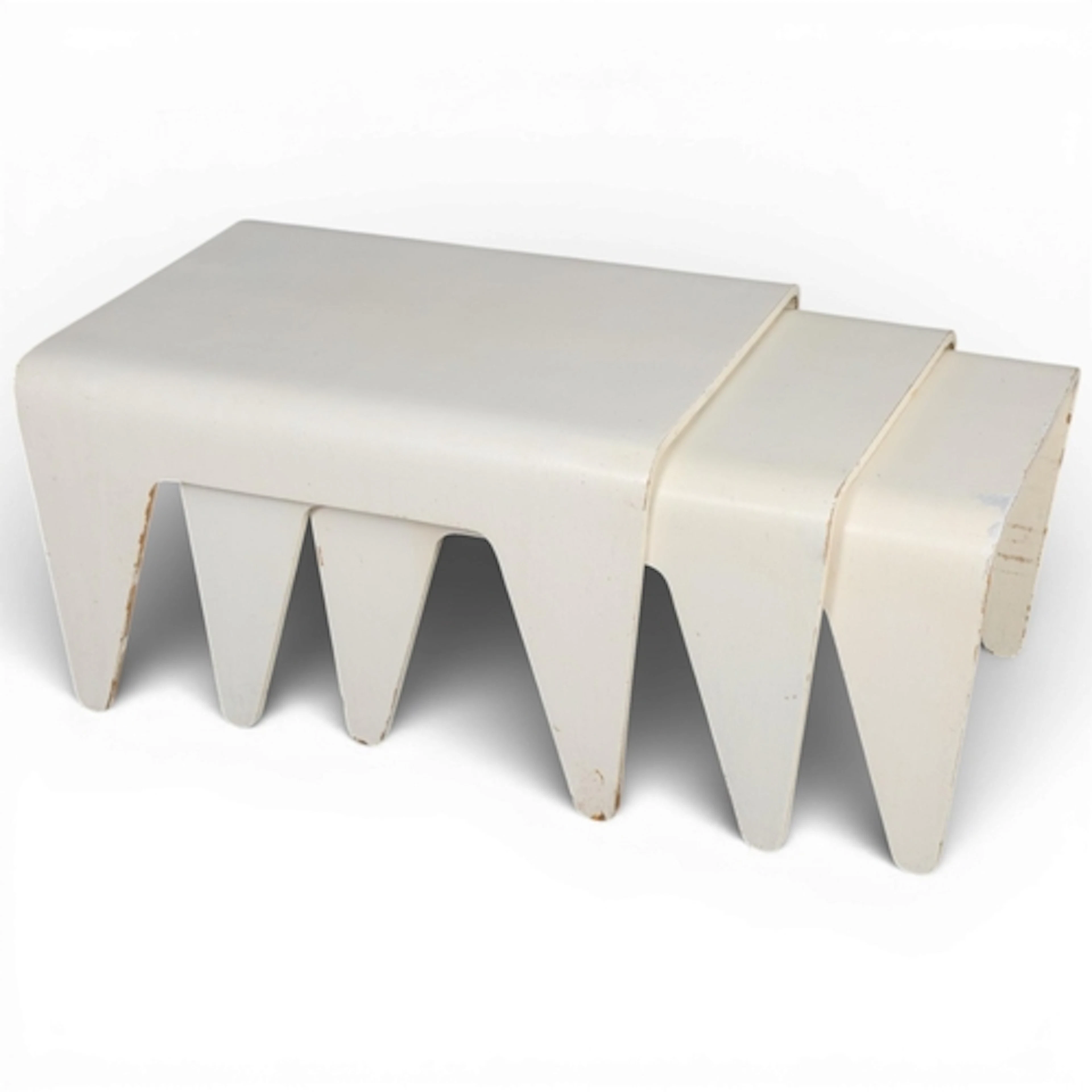 MARCEL BREUER for Isokon , a modernist bent ply nest of 3 ta...