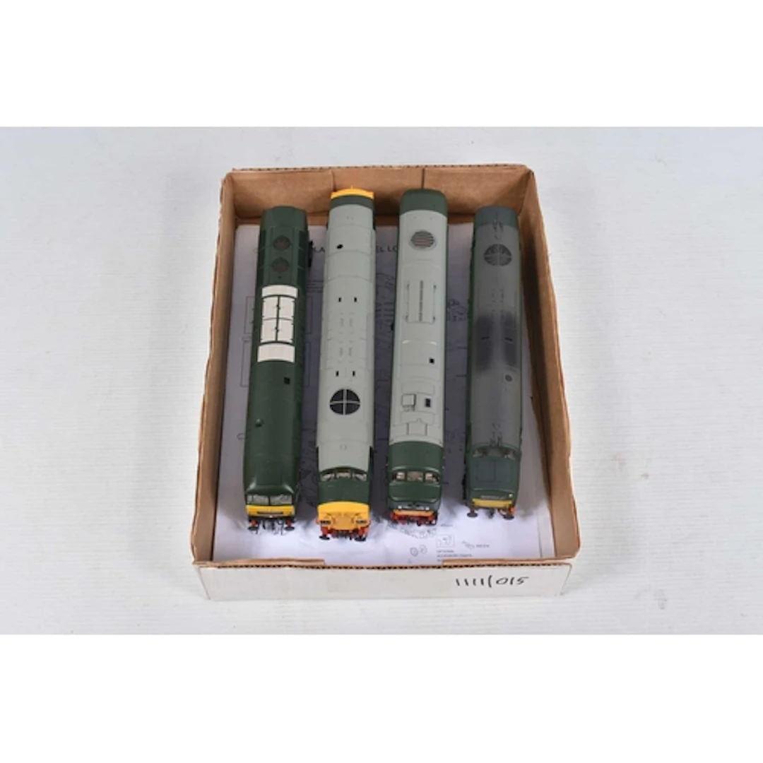 FOUR UNBOXED BACHMANN OO GAUGE LOCOMOTIVES, class 37 No.D698...