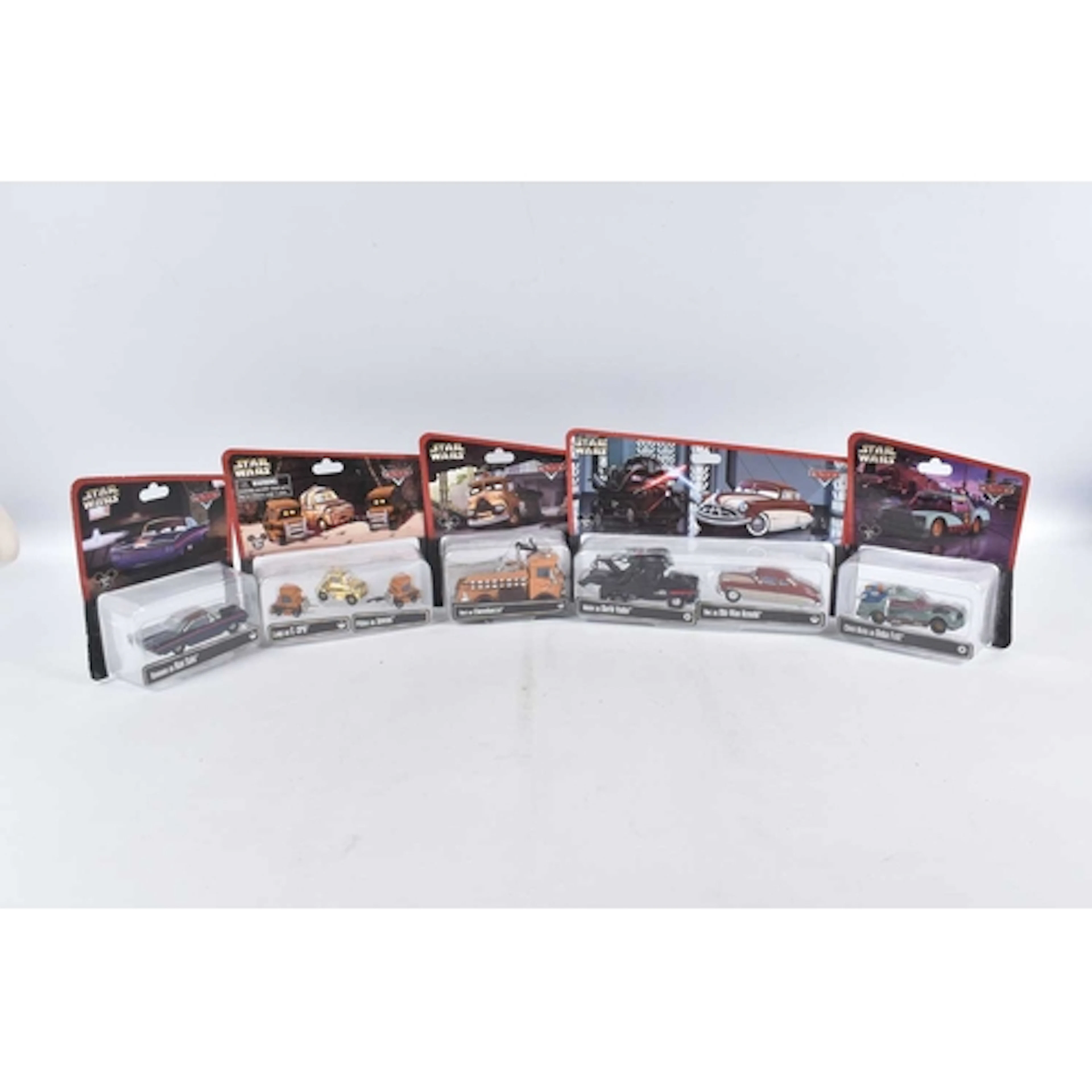 FIVE BOXED AND SEALED ORIGINAL DISNEY PARKS STAR WARS AS PIX...
