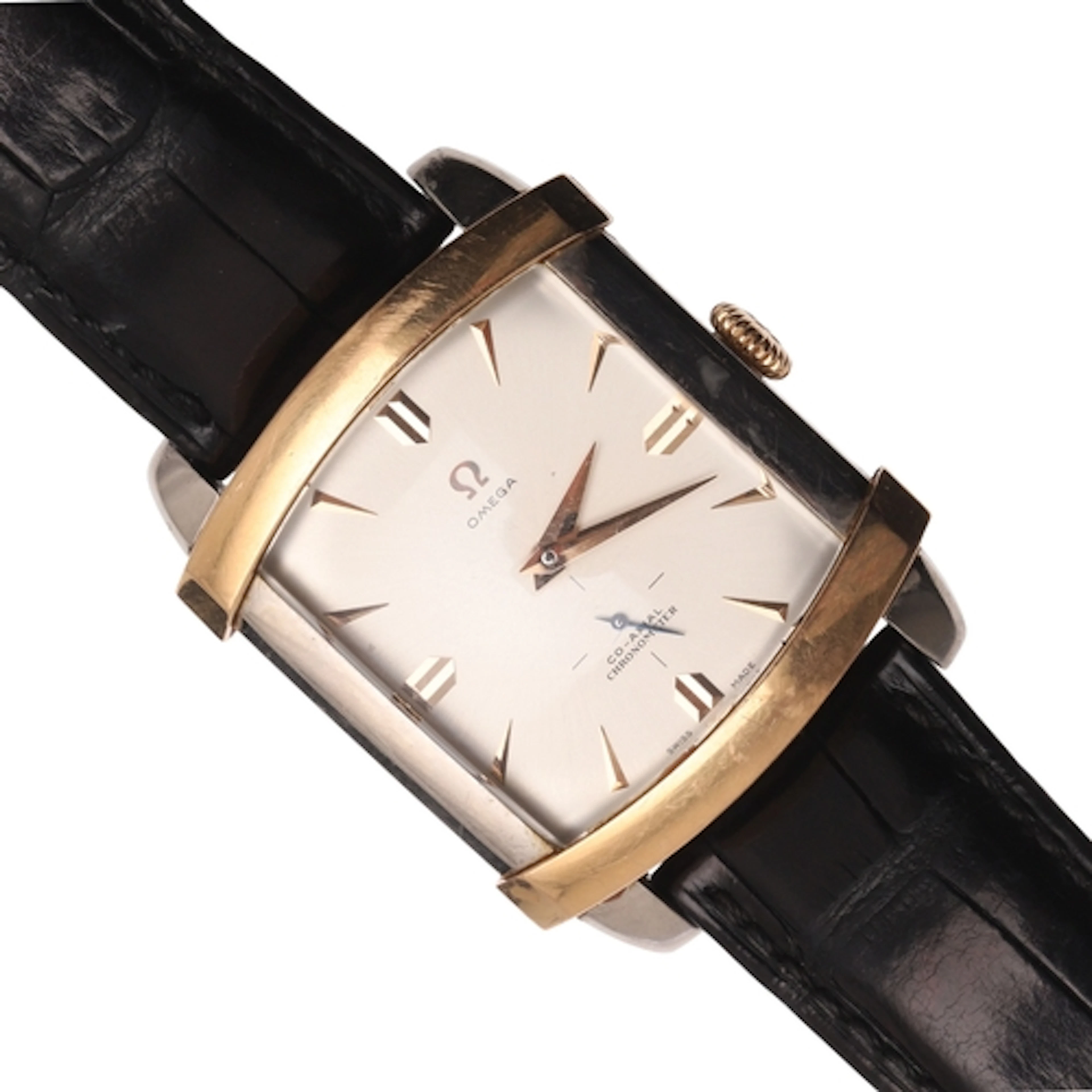 A GENTLEMAN'S STAINLESS STEEL AND GOLD CO-AXIAL CHRONOMETER ...