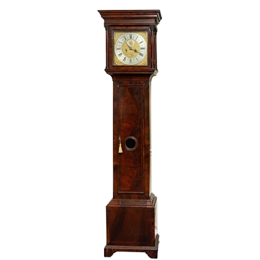 George Weller, Exon (Exeter), an early walnut longcase clock...