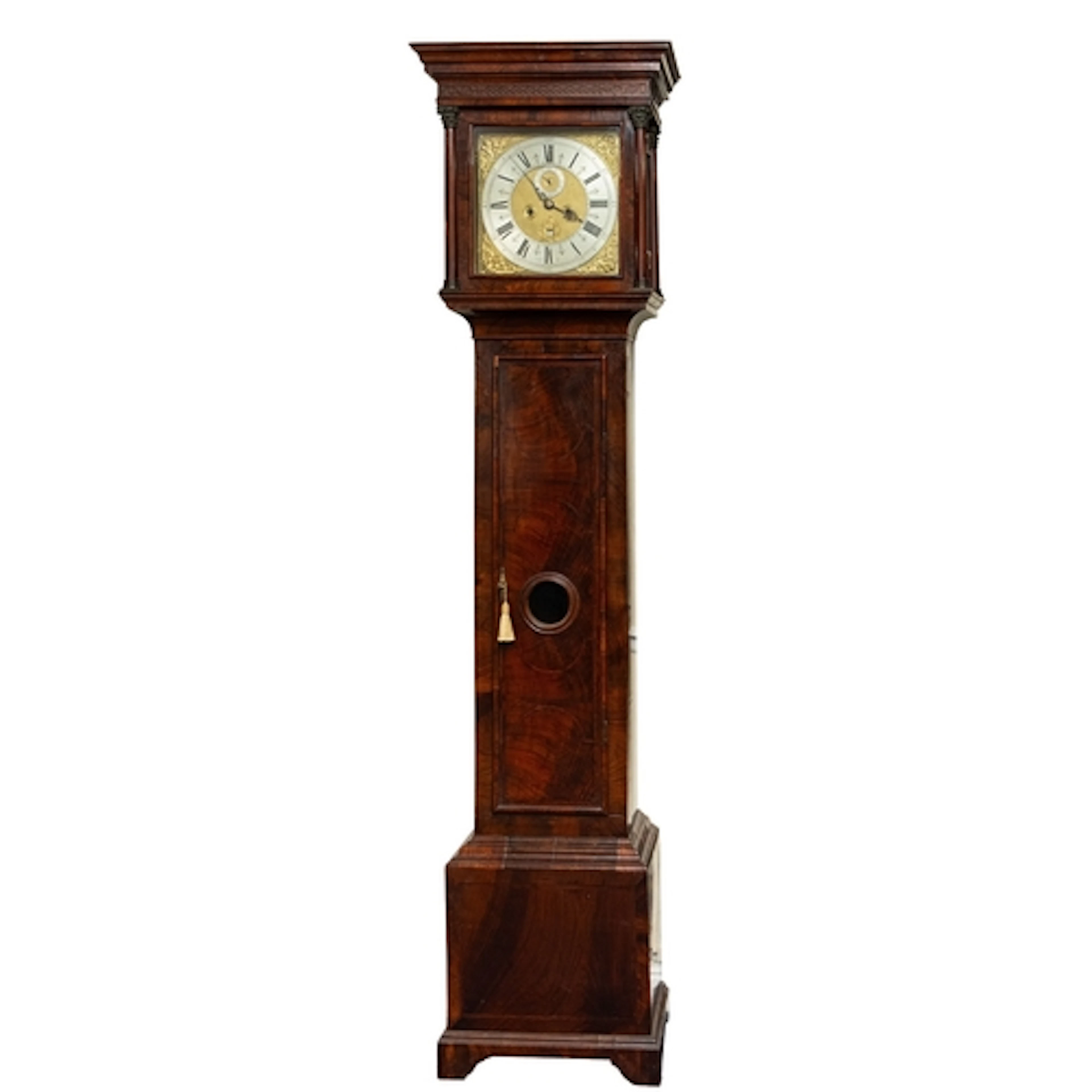 George Weller, Exon (Exeter), an early walnut longcase clock...