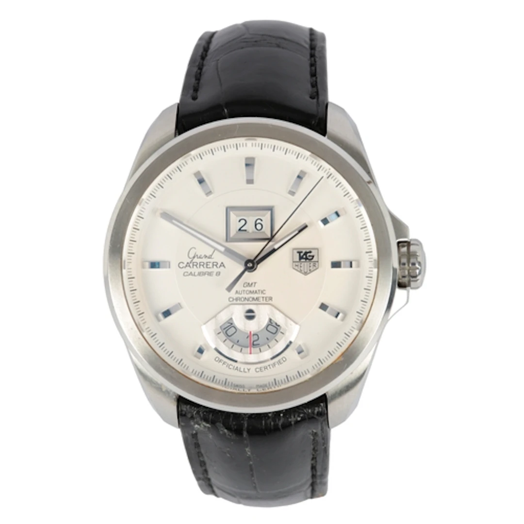A gentleman's recent stainless steel Tag Heuer Grand Carrera...