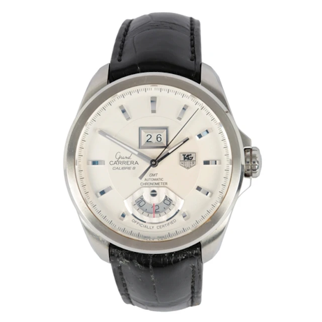 A gentleman's recent stainless steel Tag Heuer Grand Carrera...