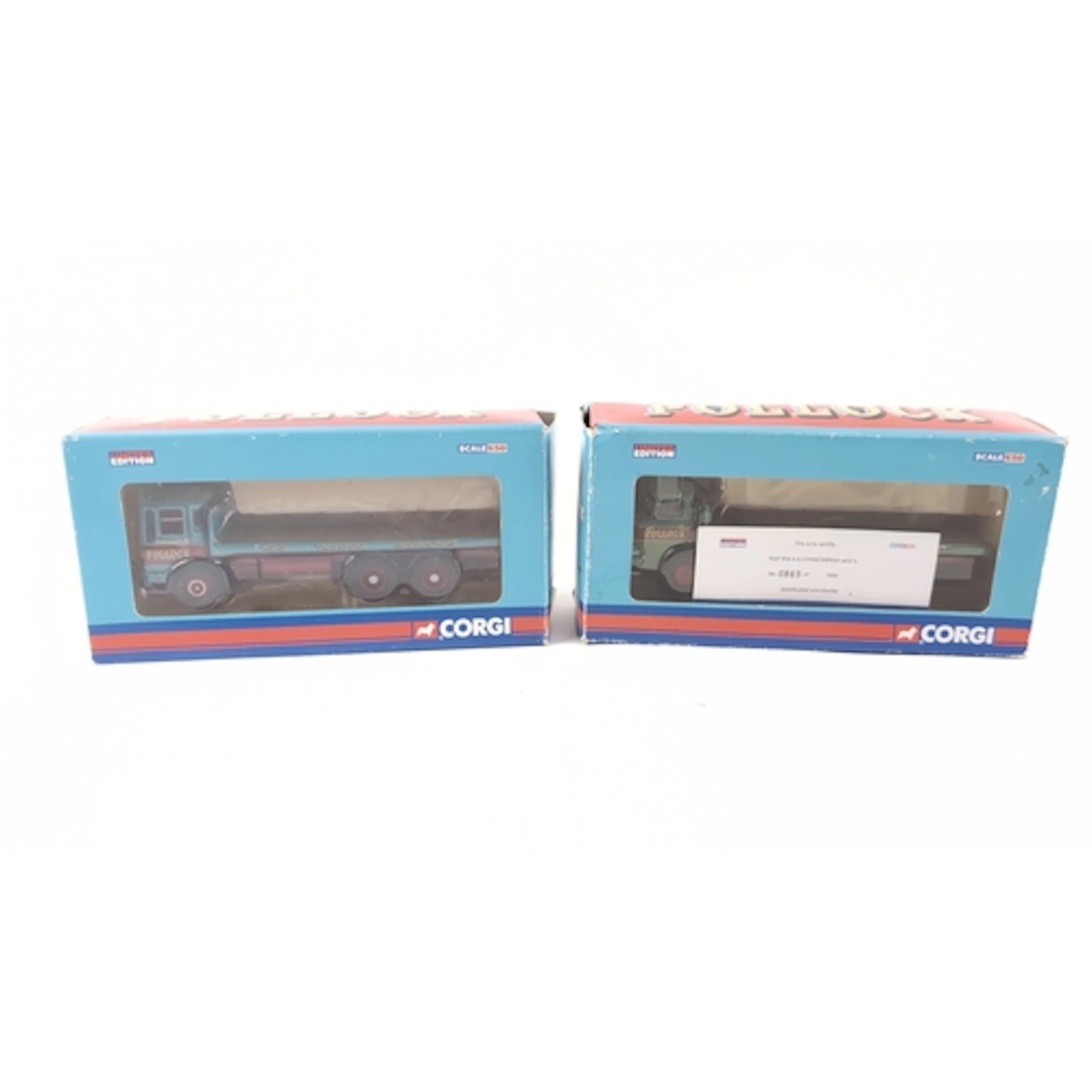 2 x Corgi Limited Edition 1:50 scale die-cast model platform...