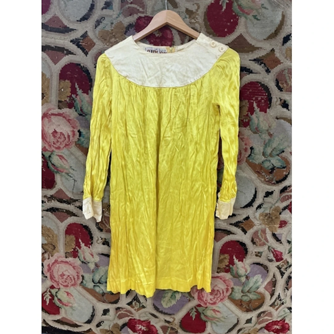 A 'Mary Quant Ginger' yellow dress, length 85cm.