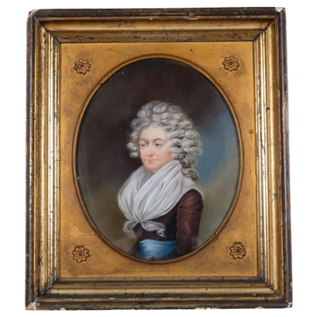 Portrait of a lady, late 18th/early 19th century coloured pa...