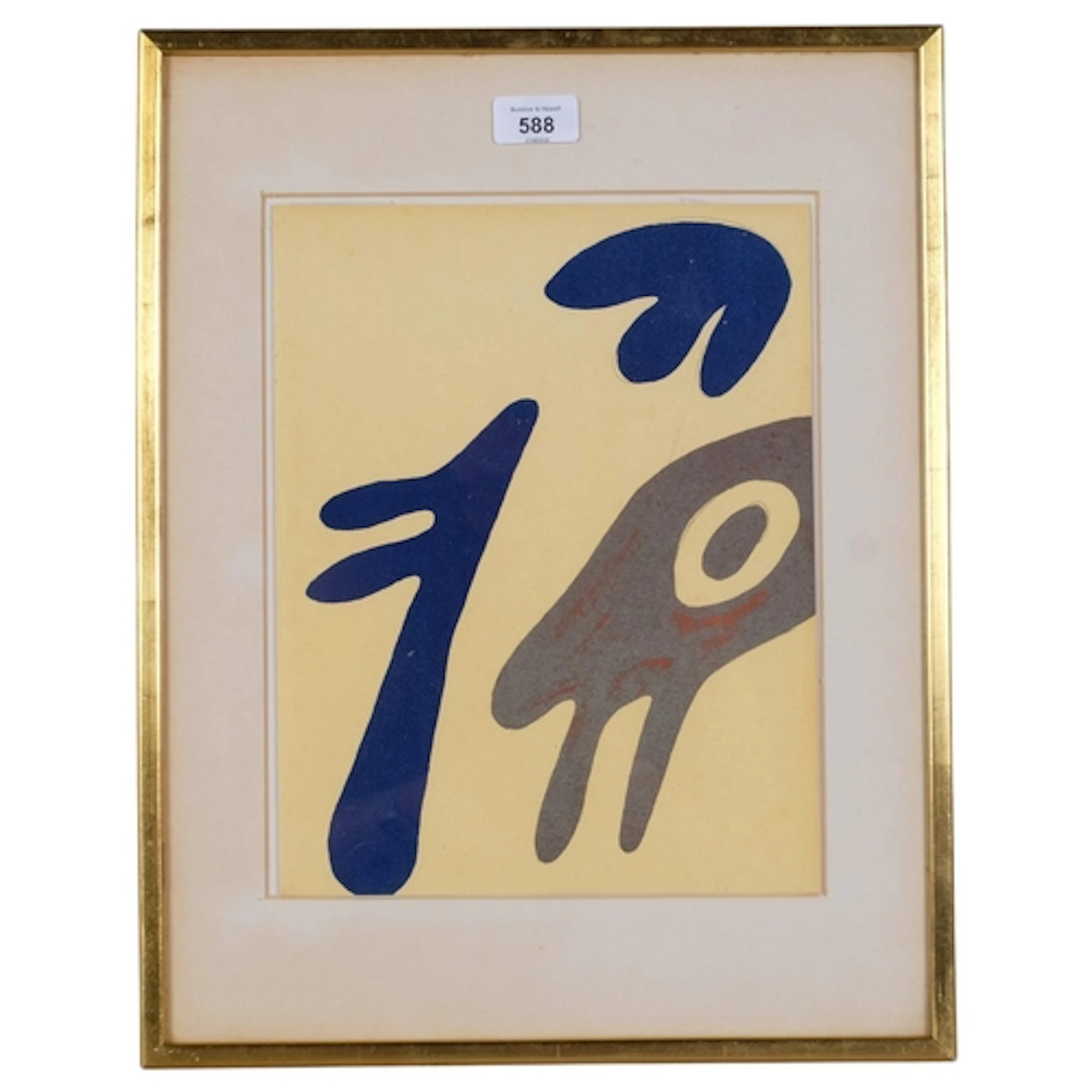 Jean Arp, abstract, original lithograph, 1962, XXe Siecle no...