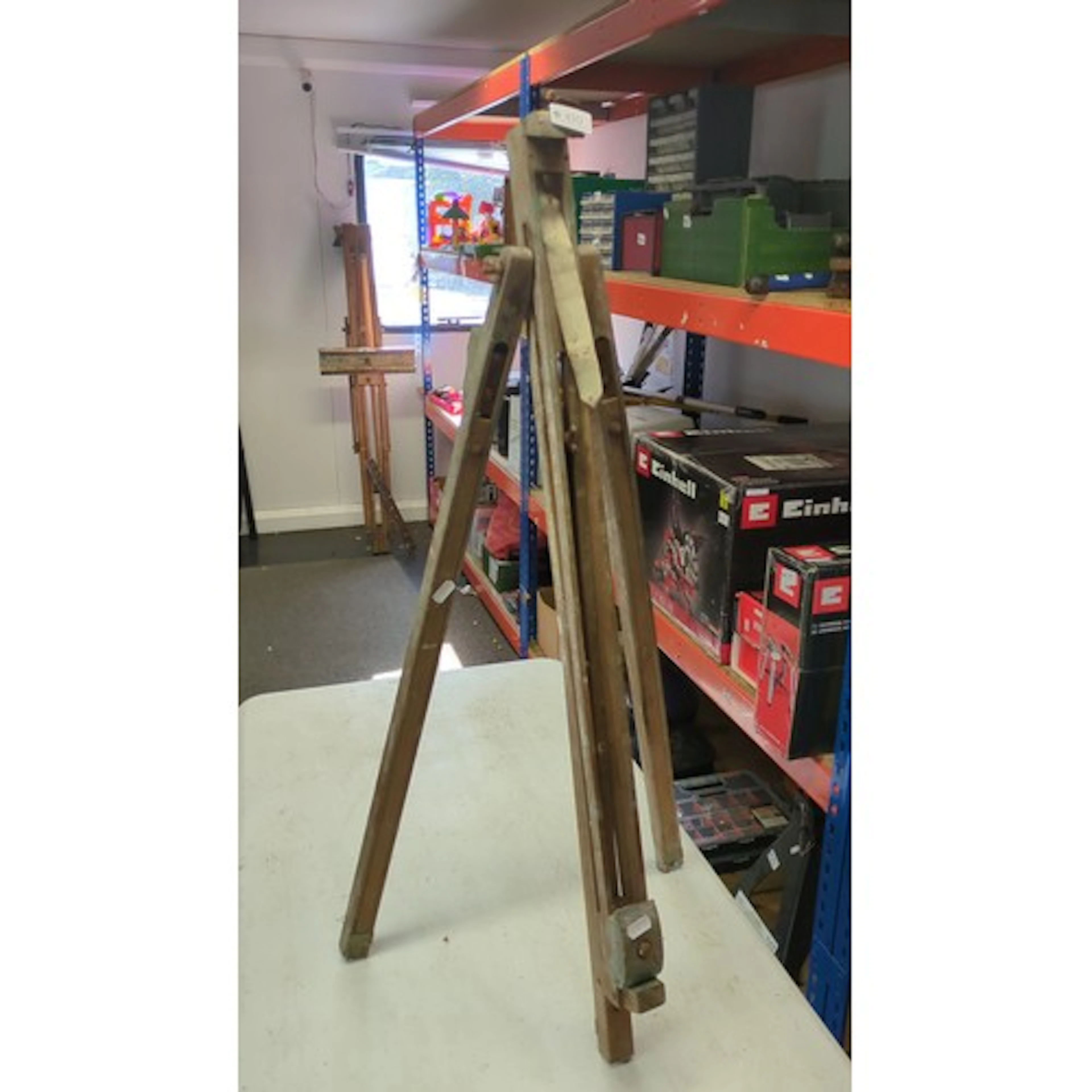 Windsor & Newton, London—an artist’s wooden studio easel...