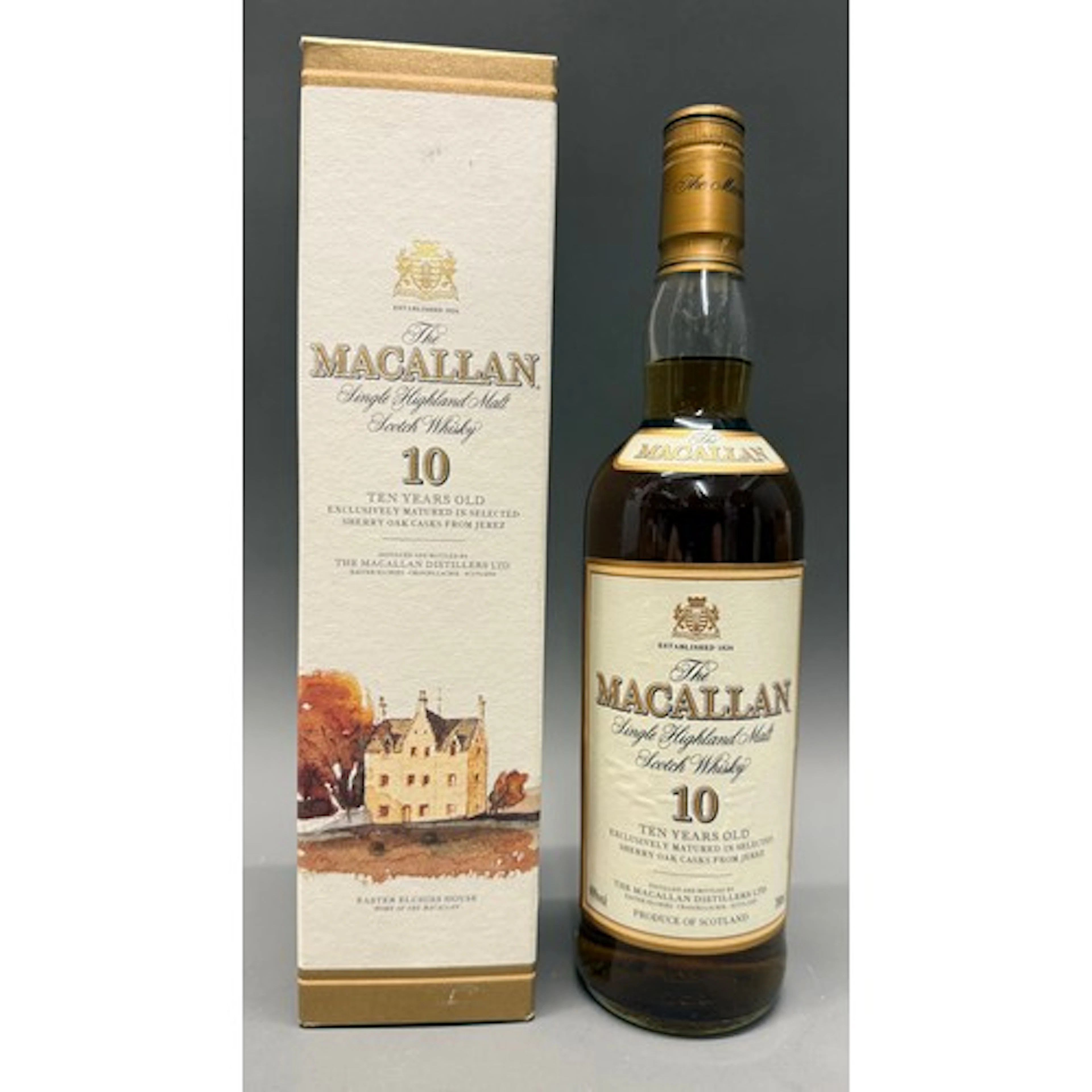 MACALLAN 10 year old Highland single malt Scotch whisky, ear...