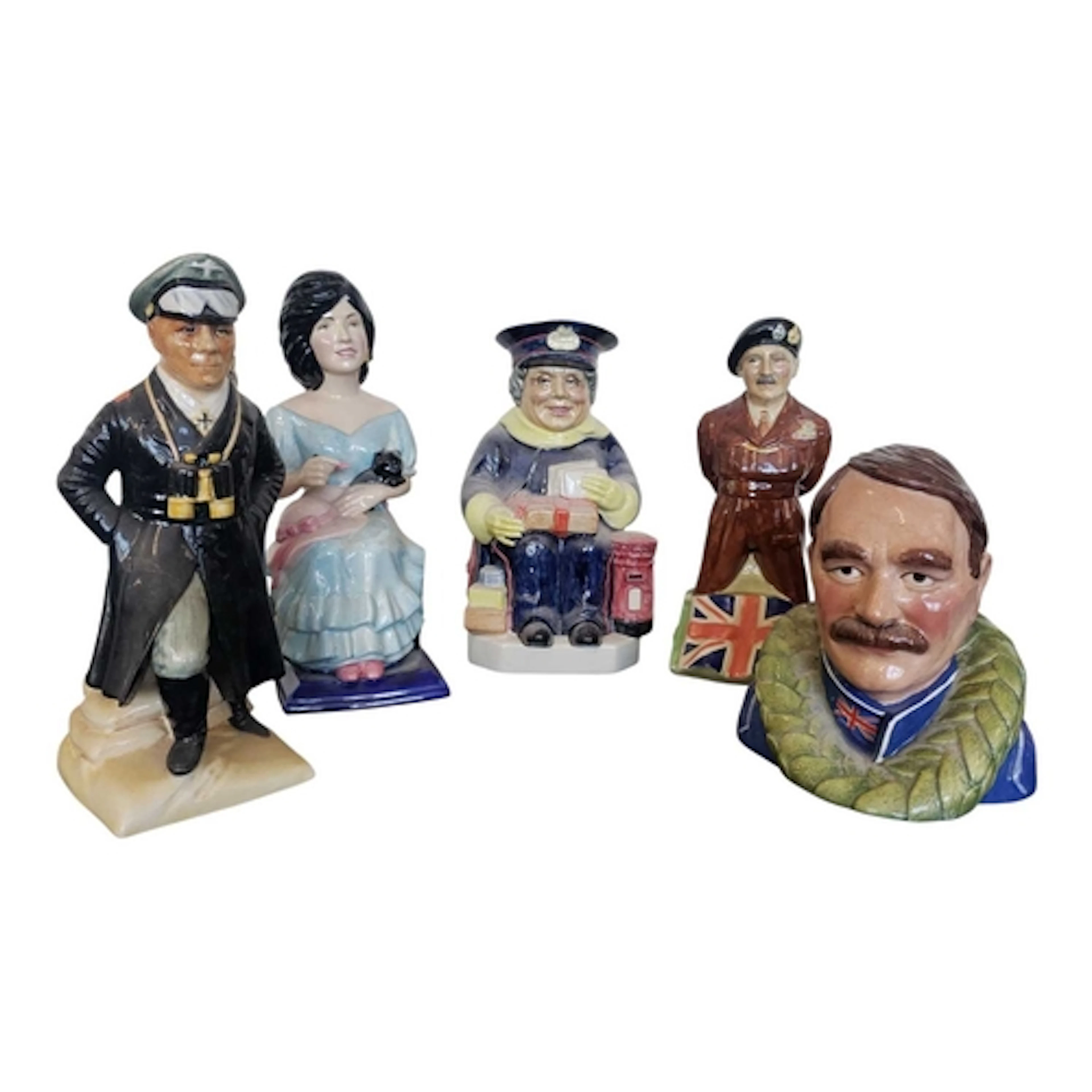 20th Century collection of five Kevin Francis/Toby jugs. Cer...