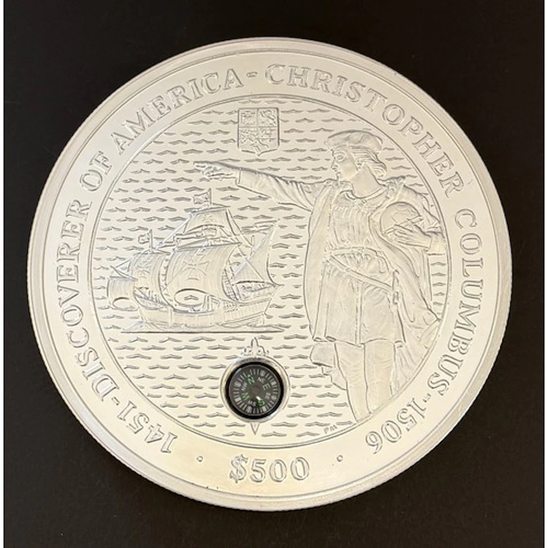 British Virgin Islands 2006 Christopher Columbus silver proo...