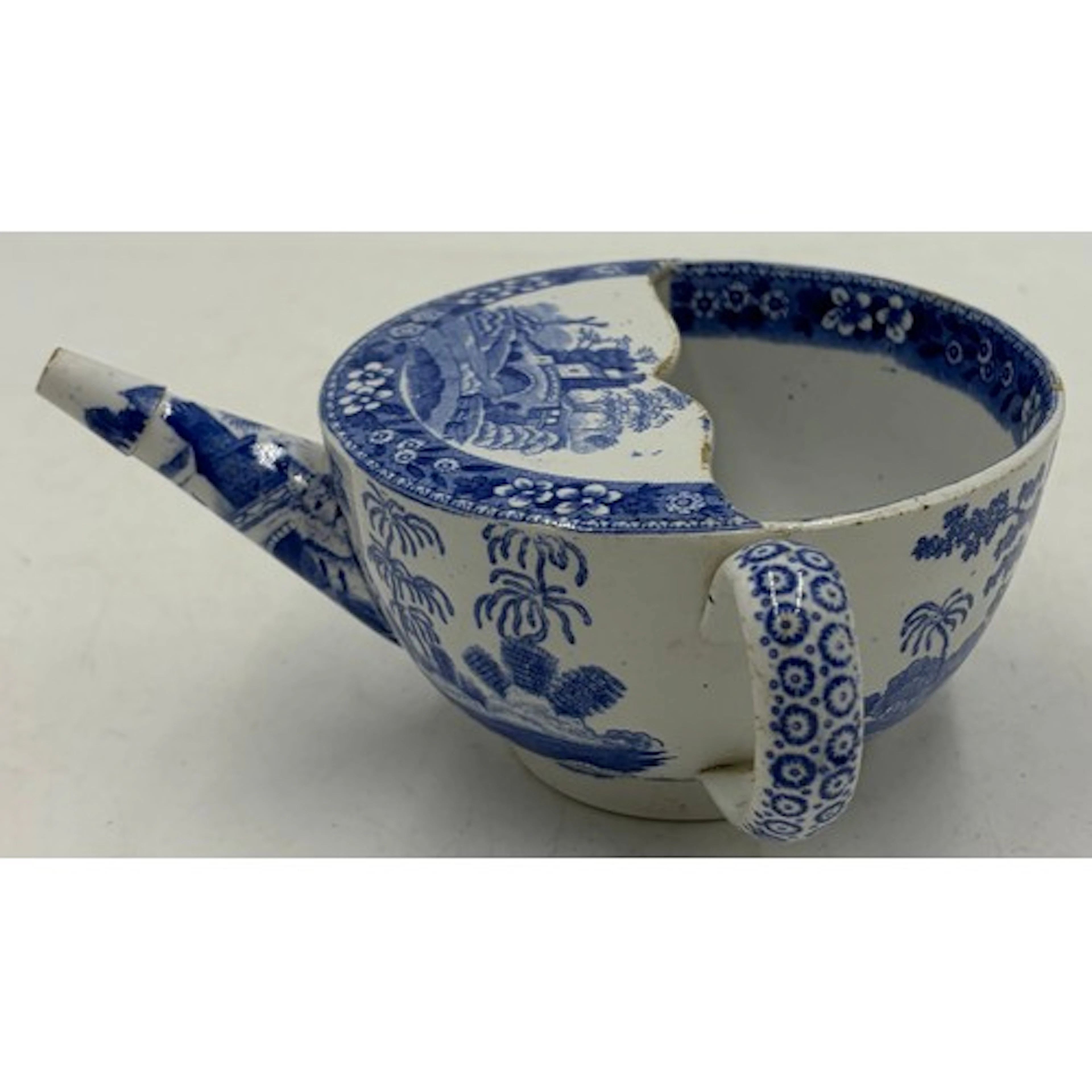 An early 19th century blue and white transfer-printed Copela...
