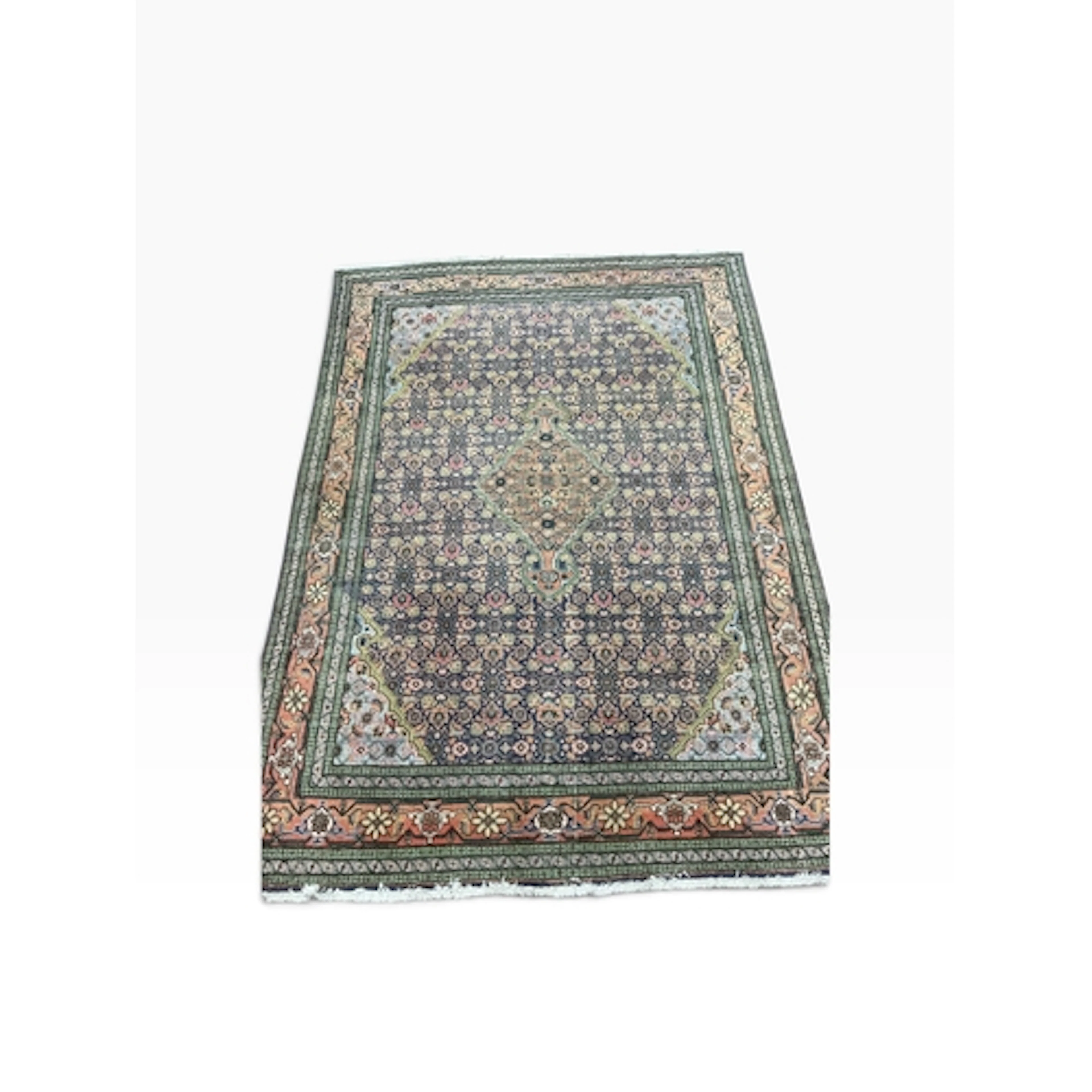 A Persian style blue ground floral carpet, 313 x 219cm...
