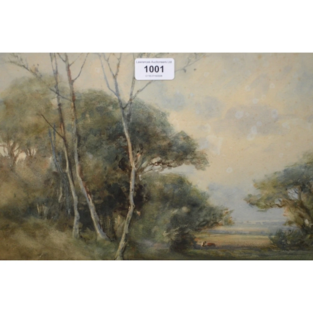 Charles Harrington, watercolour, landscape inscribed verso '...