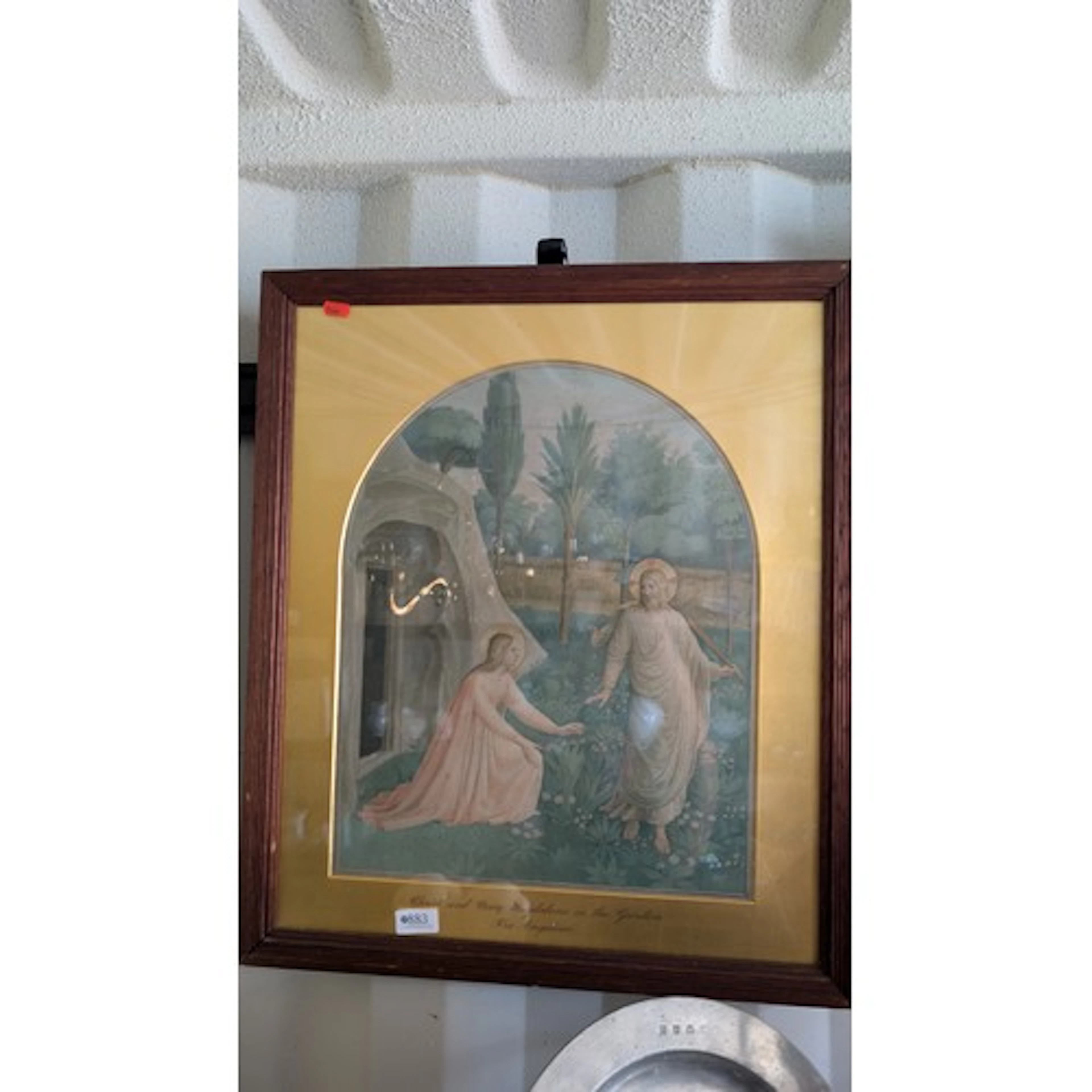 Print of Christ & Mary Magdalene in the garden. W38xH47c...