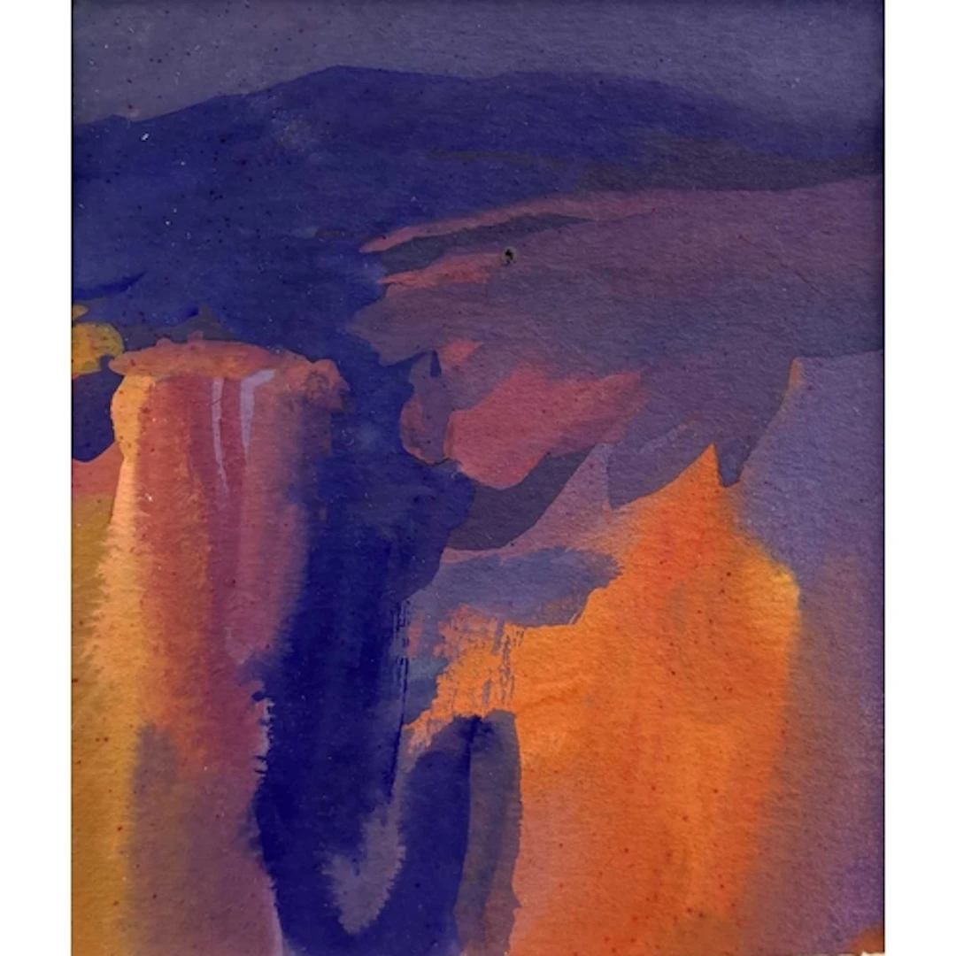 § John MILLER (1931-2002) Penwith Landscape Gouache, stamp s...