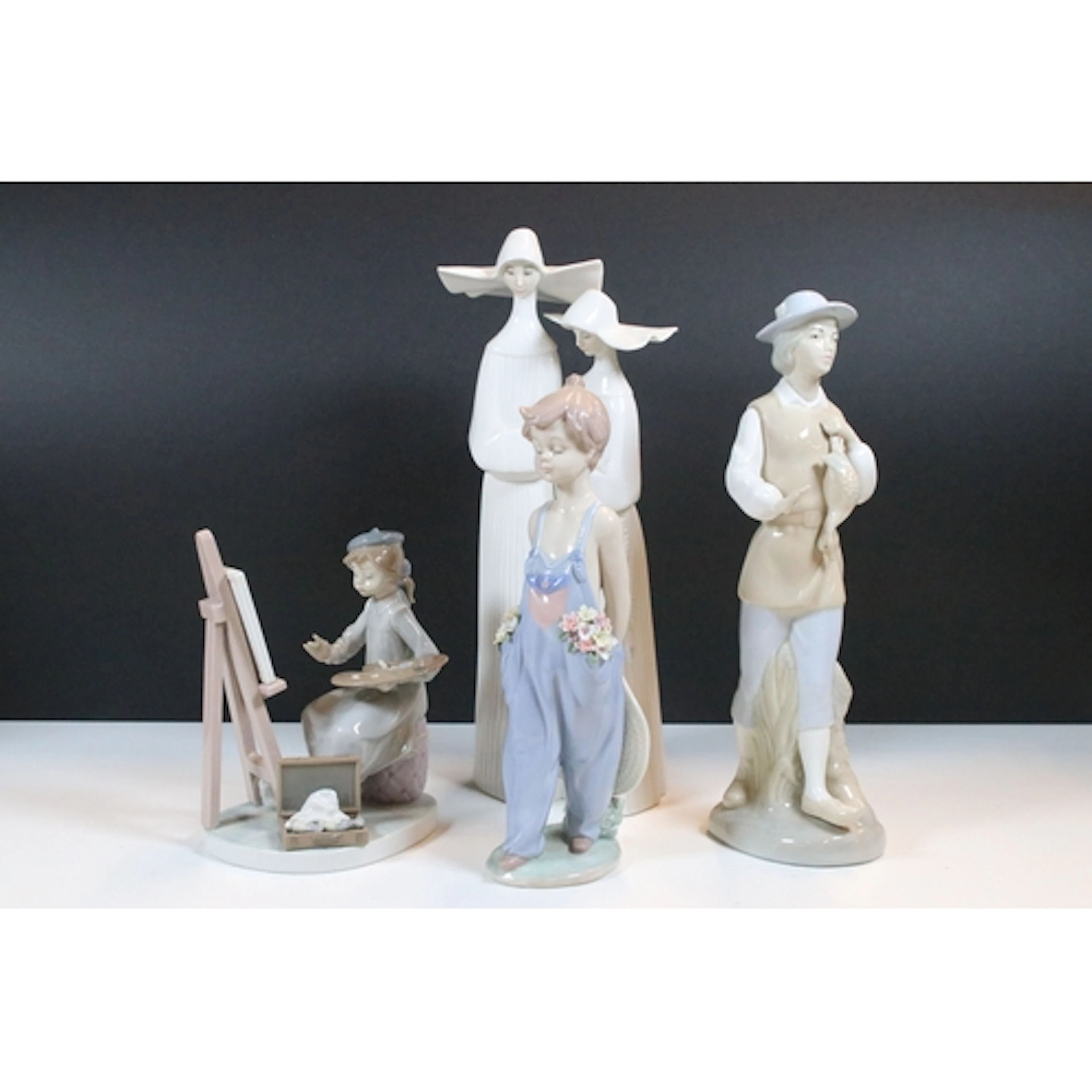 Group of three Lladro figures, to comprise Two Nuns, Still L...