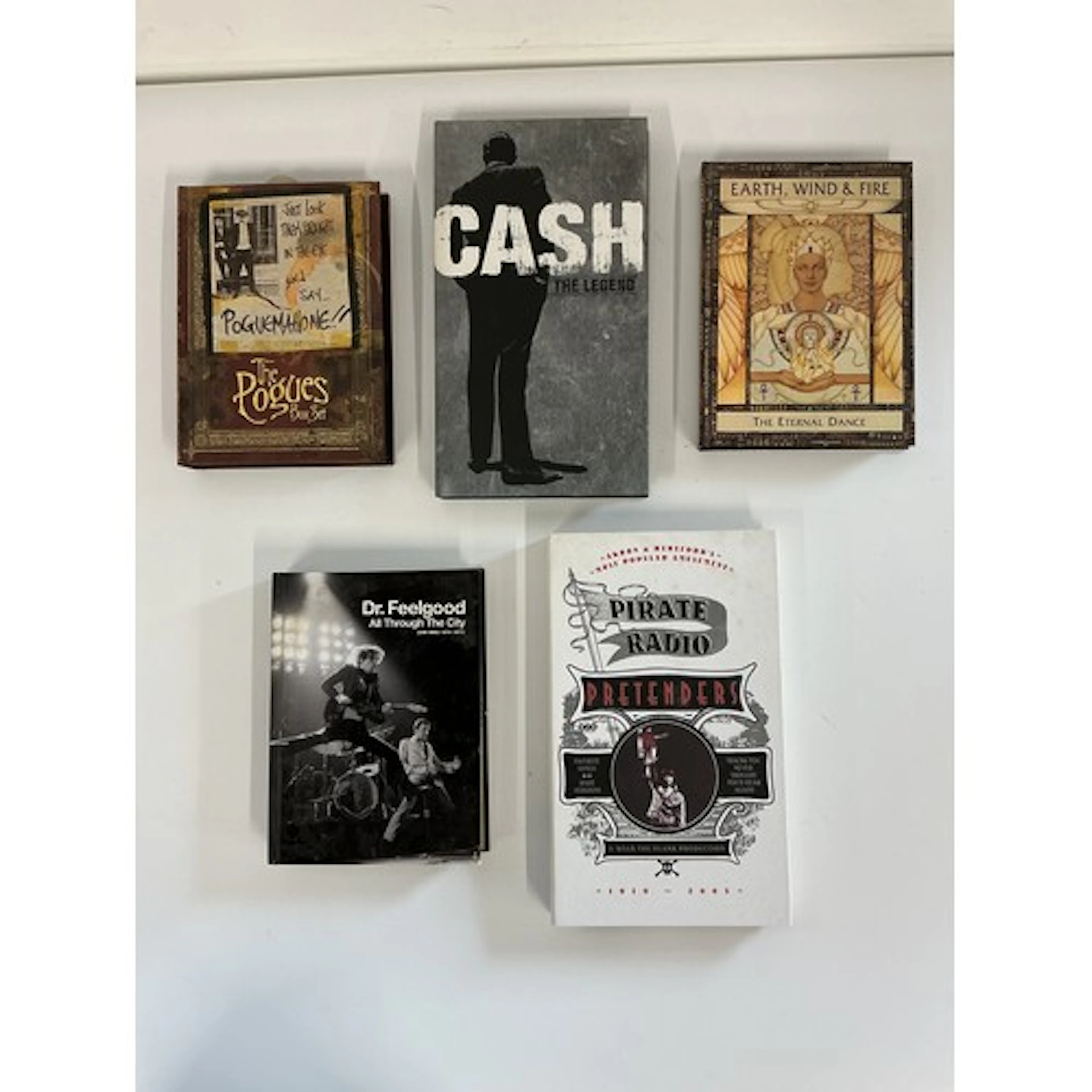 Five CD box sets by various artists including The Pogues, Jo...