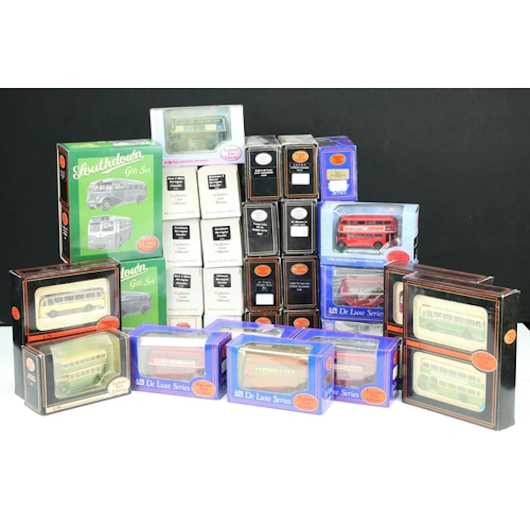 34 Boxed EFE Exclusive First Editions diecast model buses to...