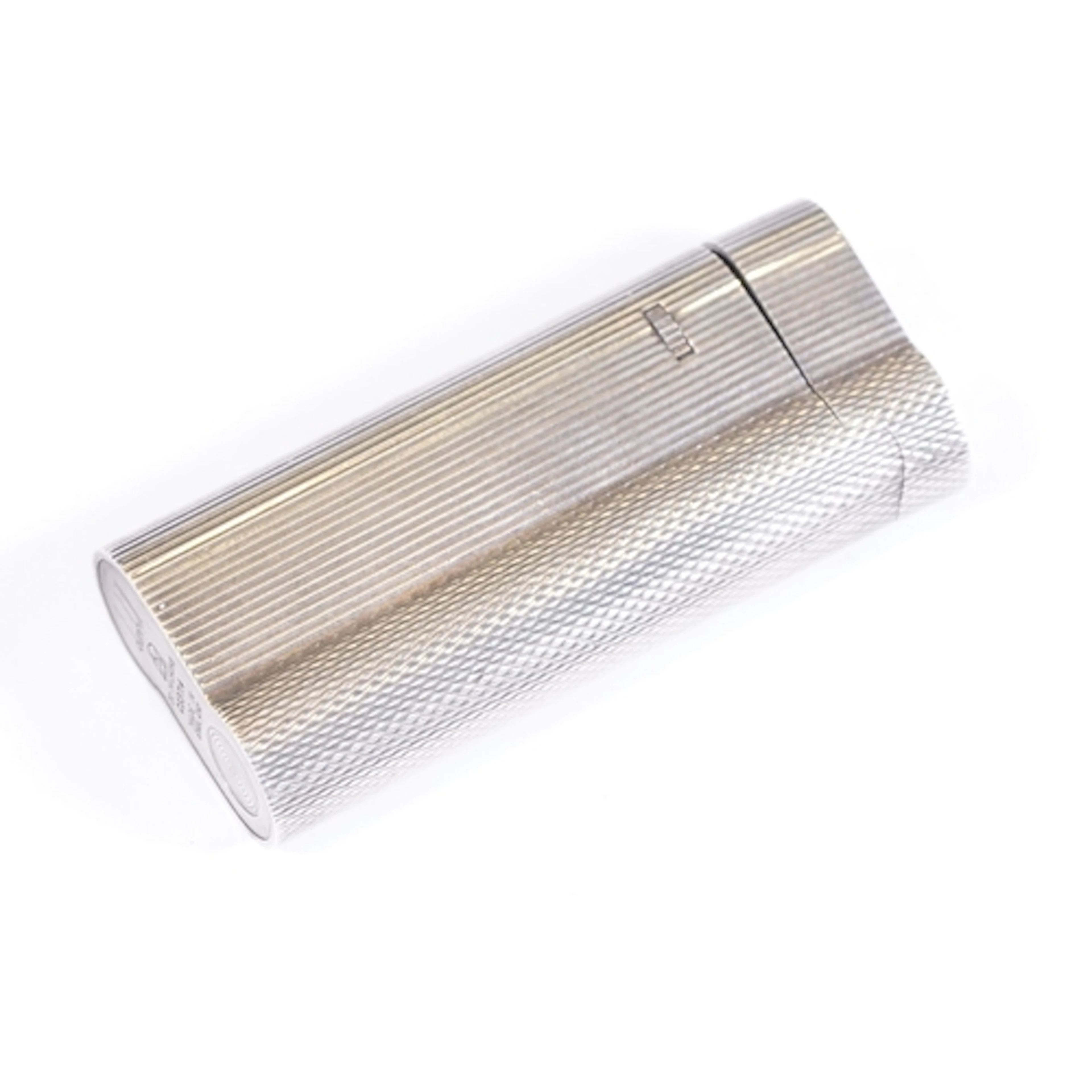 Dunhill silver plated Rollagas S-Type lighter, featuring ver...