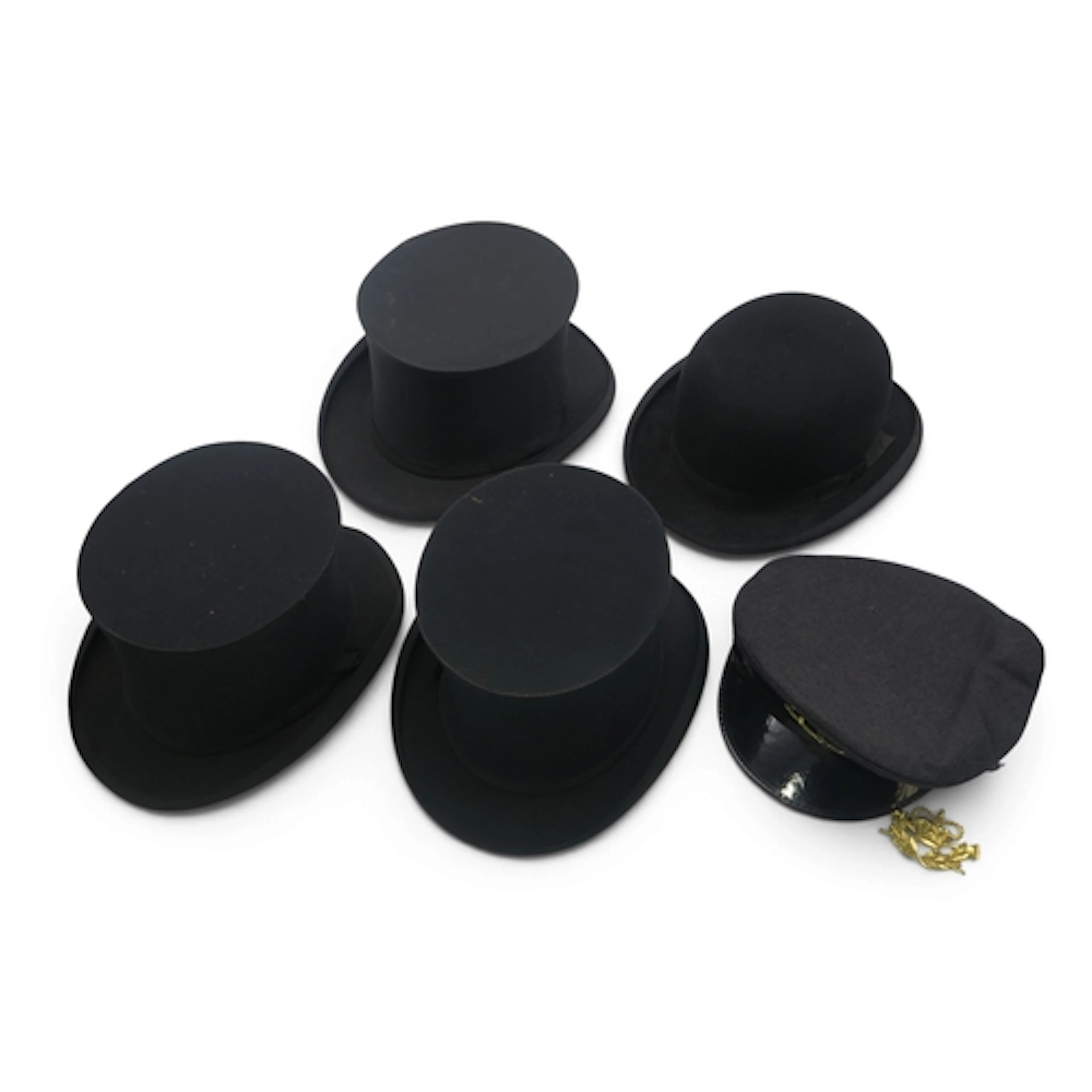 Opera hats by Dunn & Co., Christy's, and City Cork Hat C...