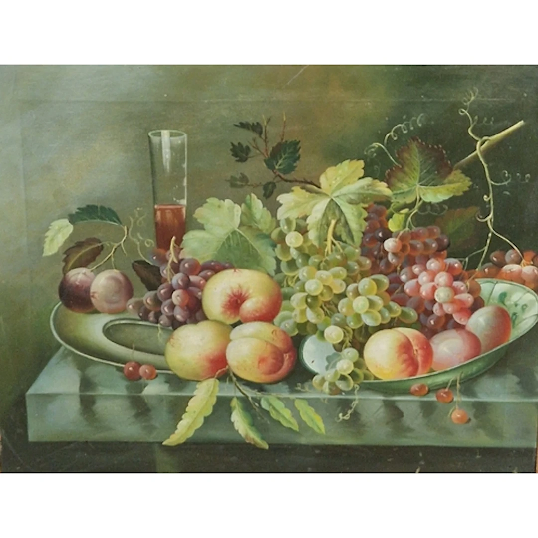 CONTINENTAL SCHOOL. A Still Life of mixed Fruit on a table, ...