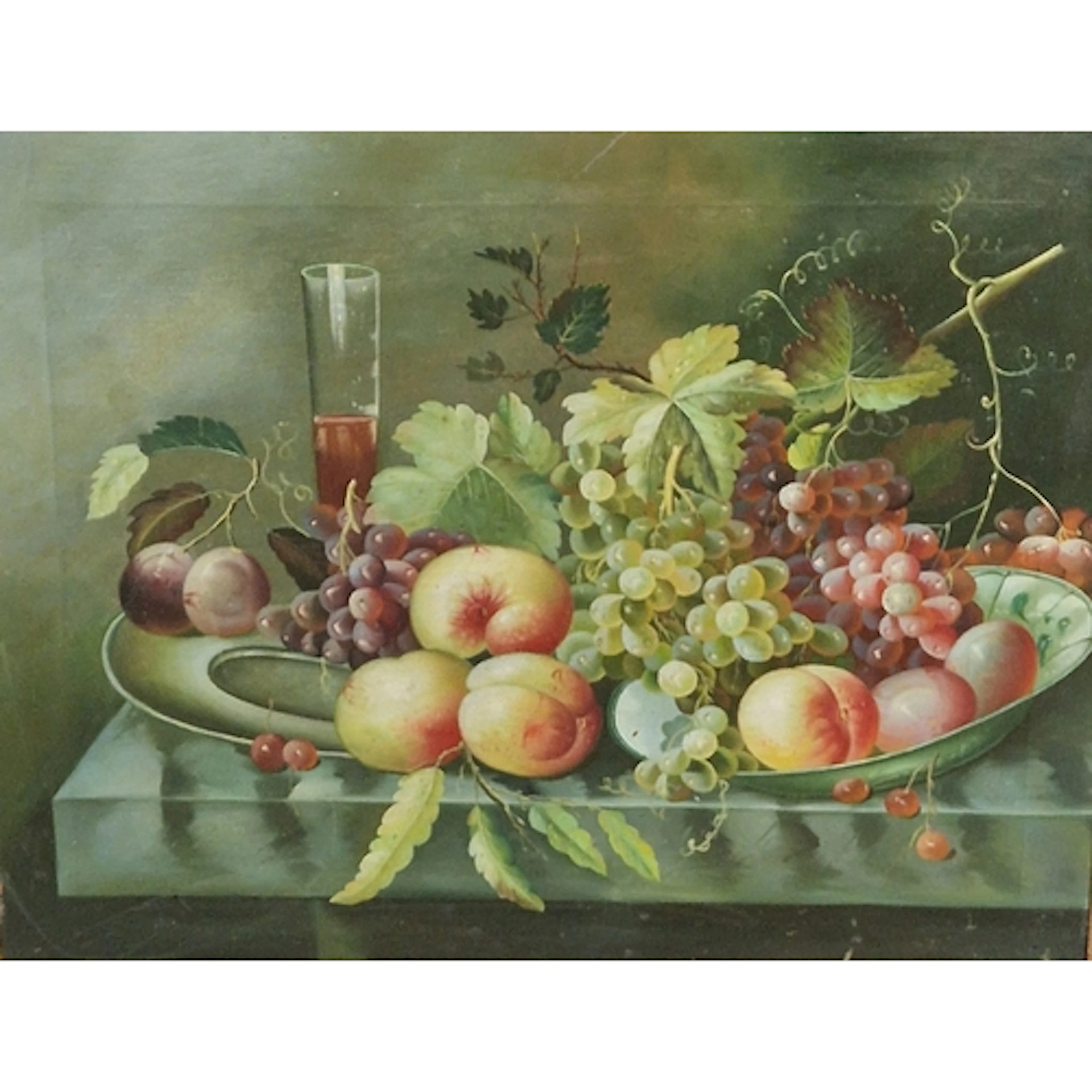 CONTINENTAL SCHOOL. A Still Life of mixed Fruit on a table, ...