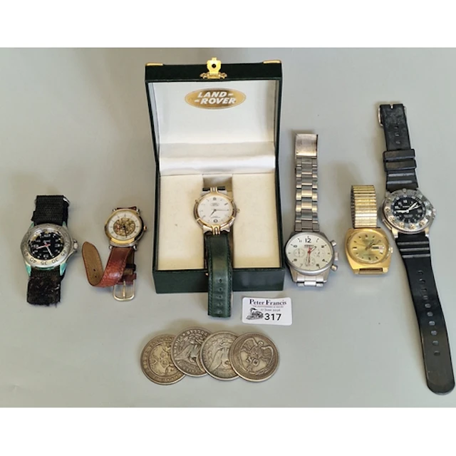 Bag of assorted watches to include: Land Rover Promotional, ...
