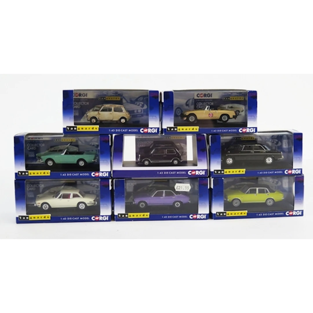 Corgi Vanguards 1:43 Classic British Die-Cast Models includi...
