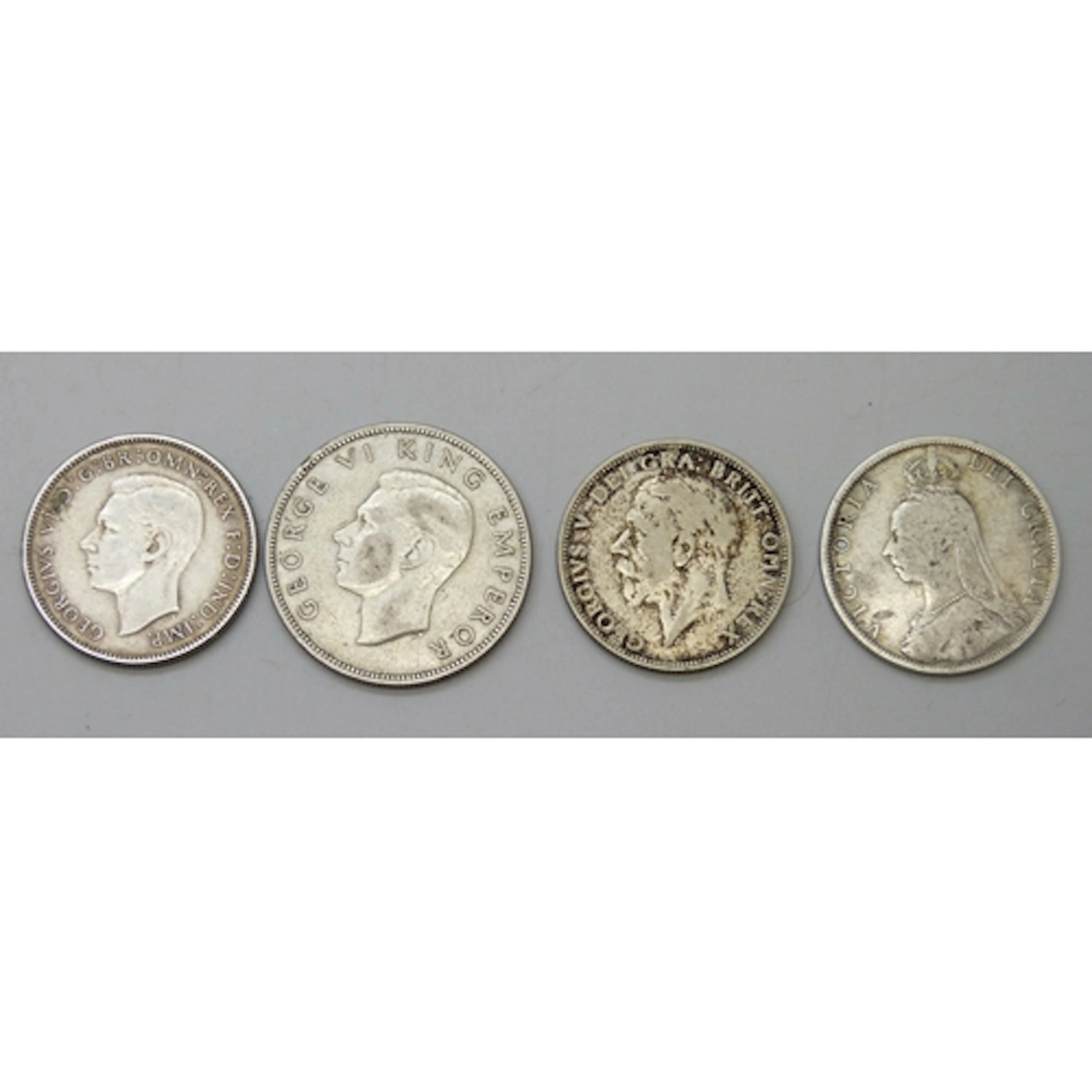 Coins - Two sterling silver florins, Victoria 1890 and Austr...