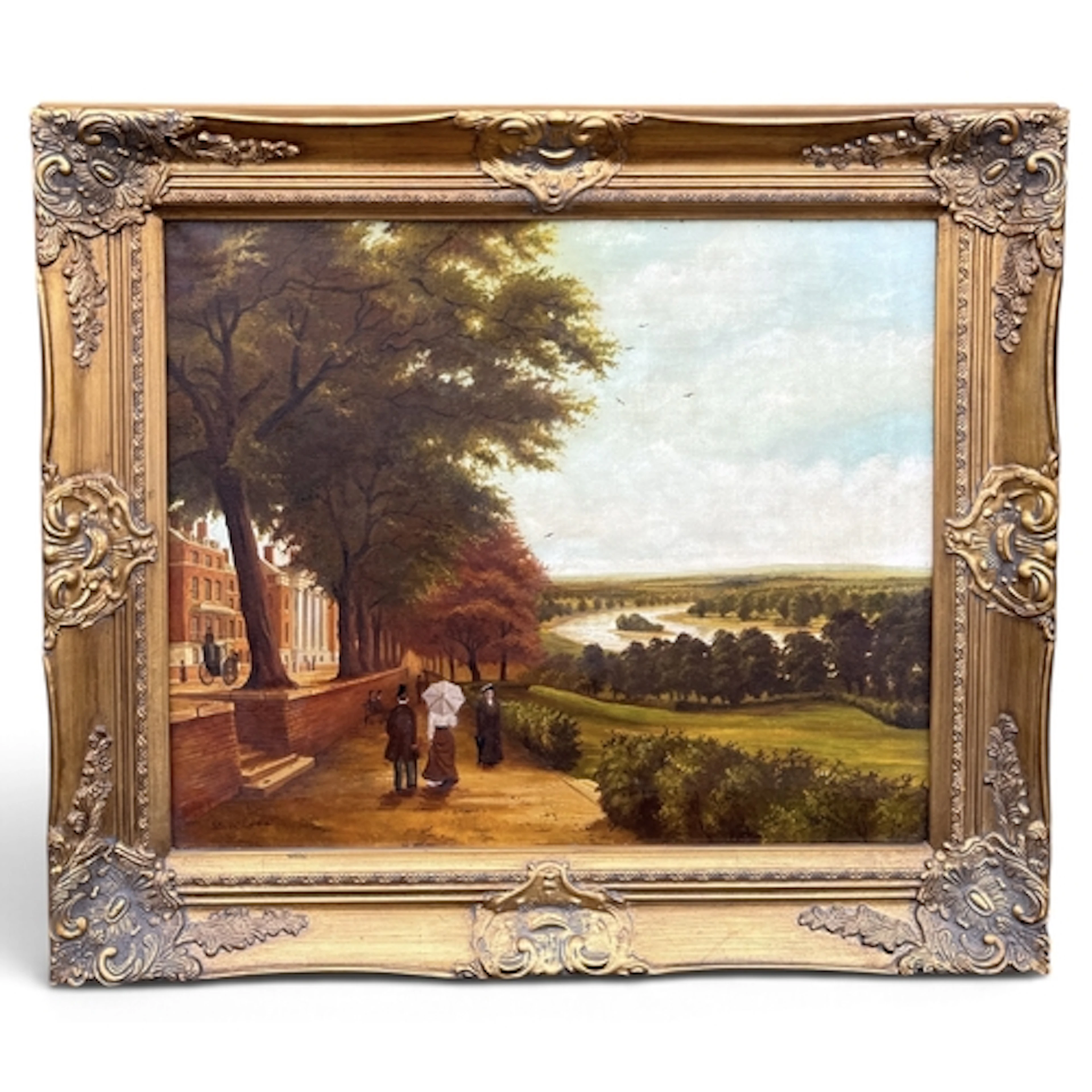 STEVEN SCHOLES (BRITISH B.1952): RICHMOND HILL, LONDON Oil o...