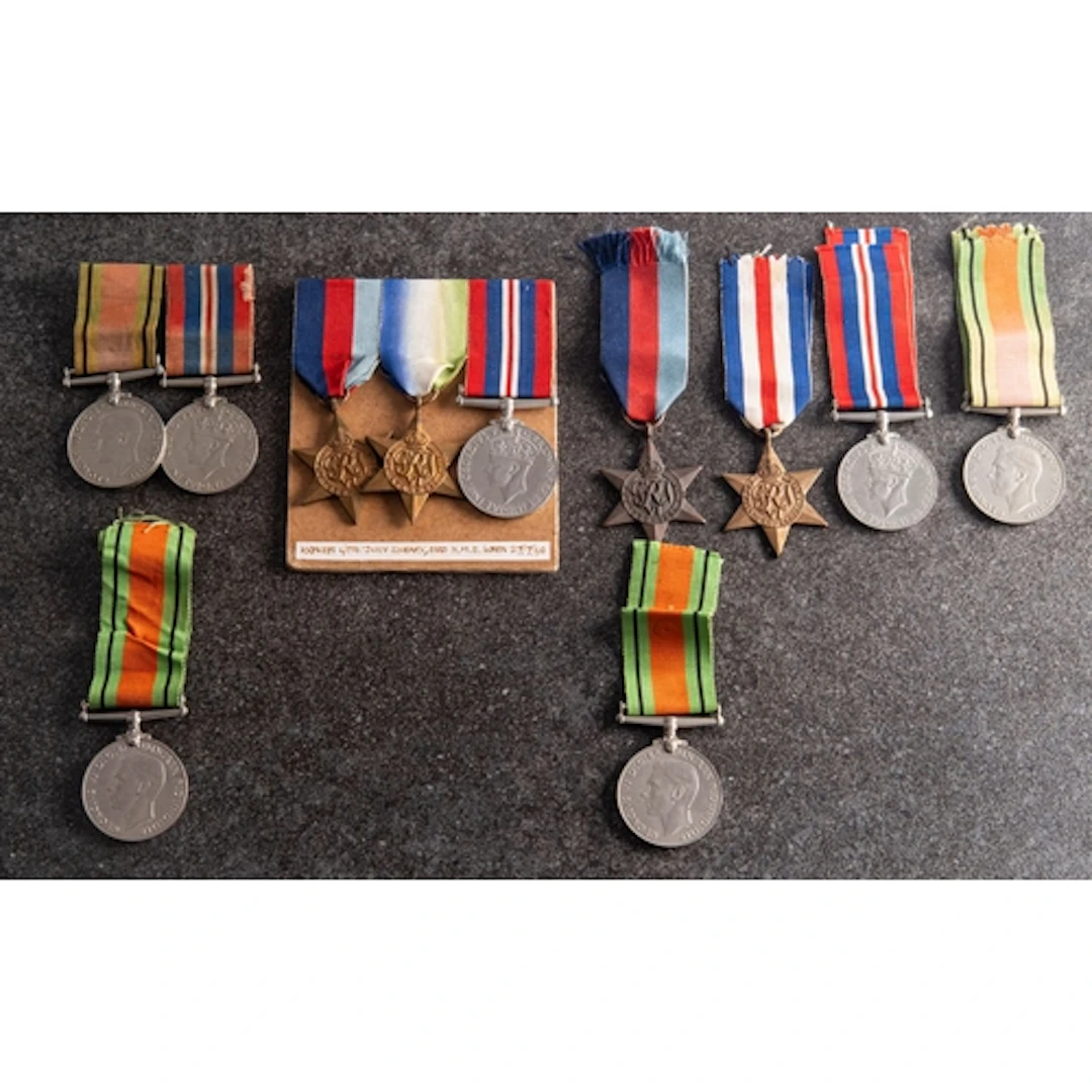 A WWII group of three, 1939-45 Star, Atlantic Star, and 1939...