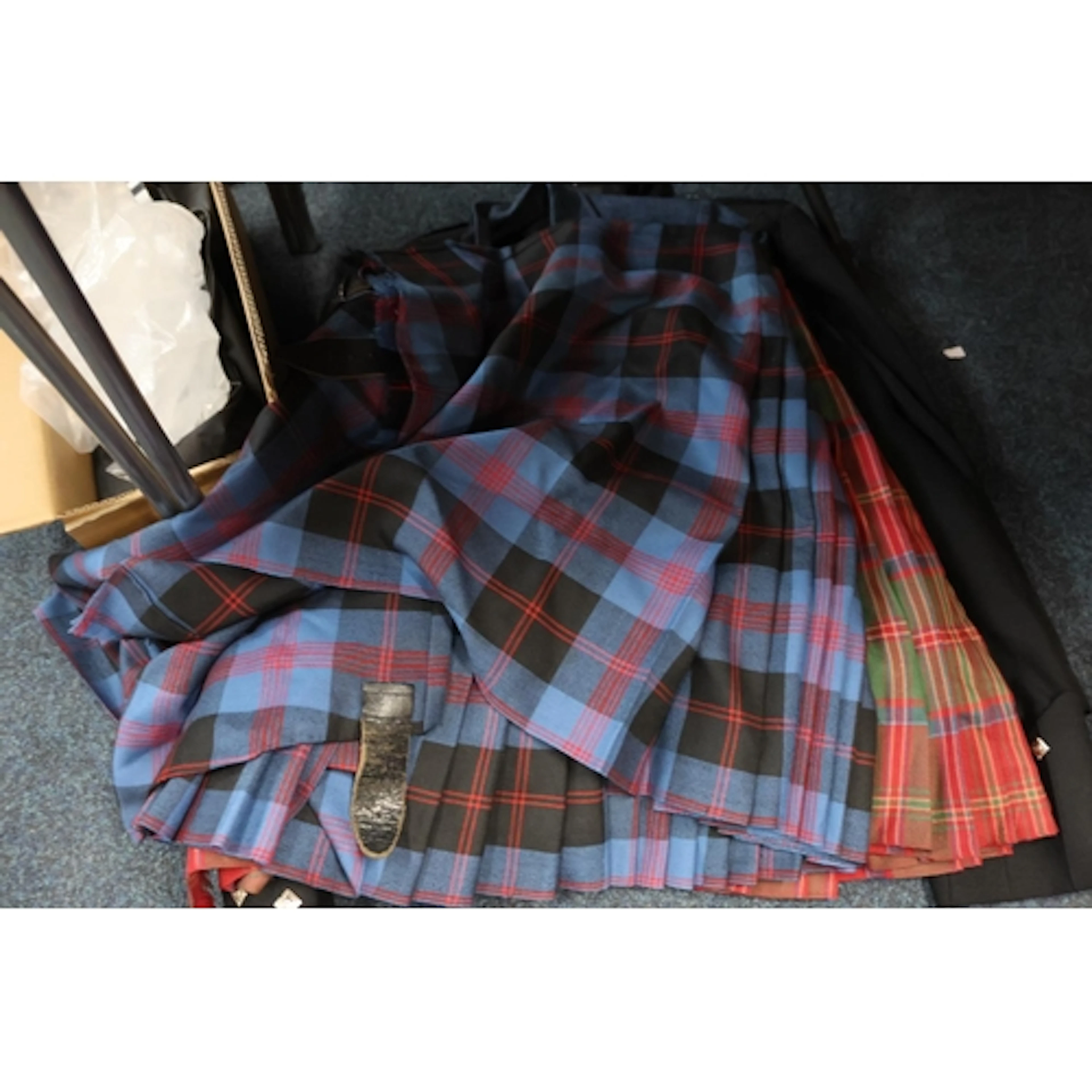 Scottish Highland dress to include two kilts, three jackets,...