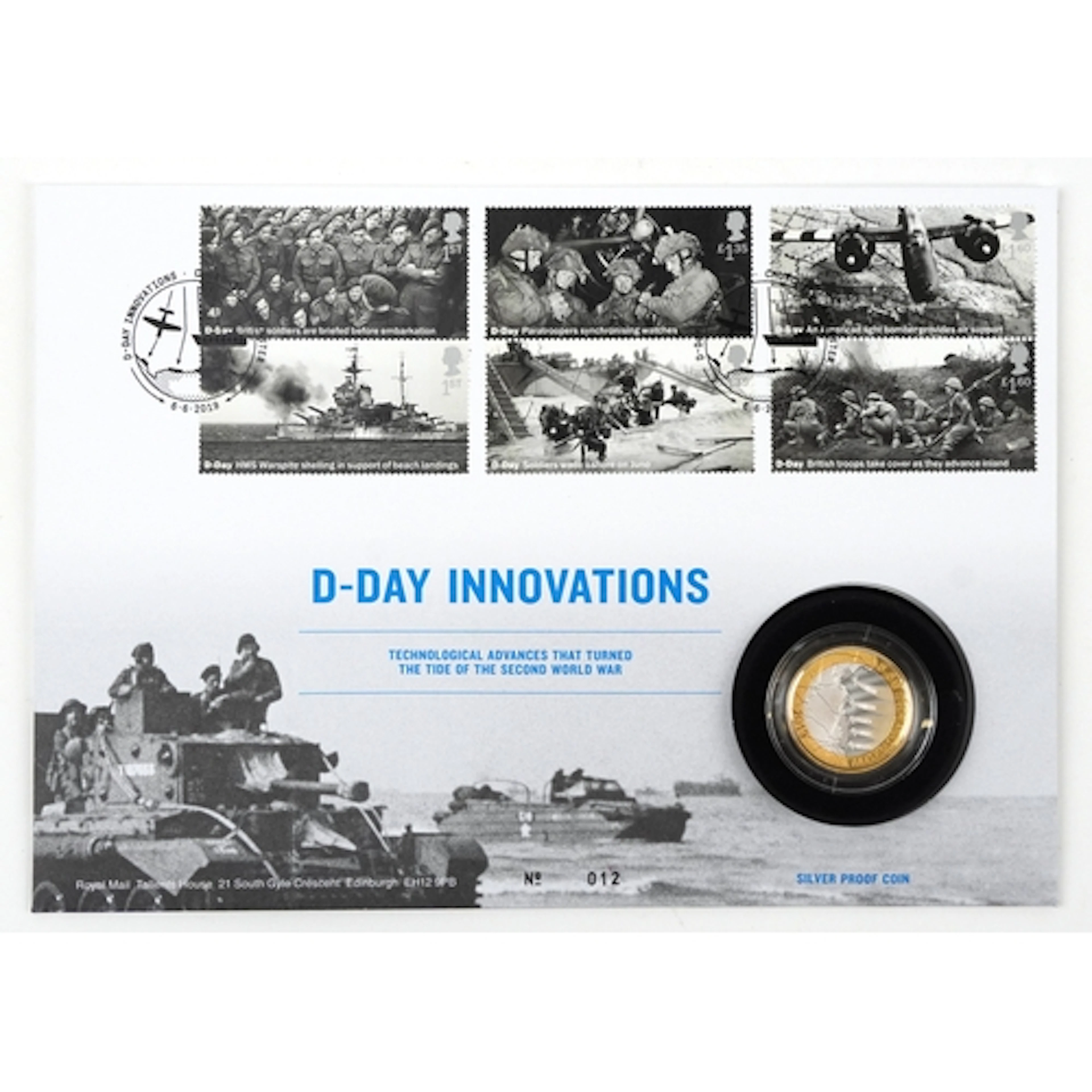 Commemorative British coin covers including a 2019 silver pr...