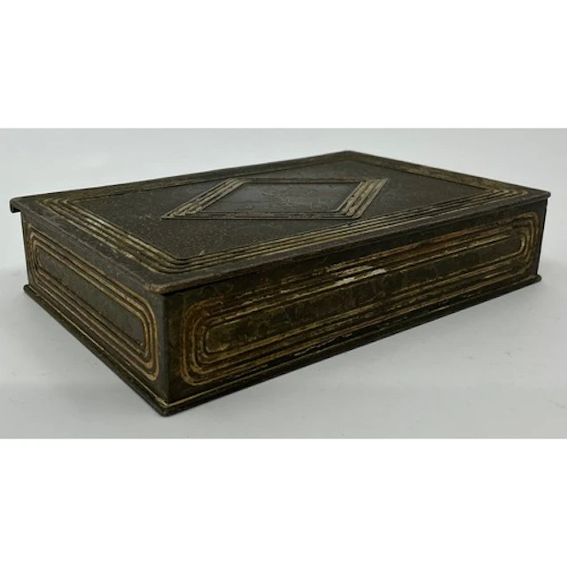 An early 20th century Tiffany Studios textured bronze box, g...