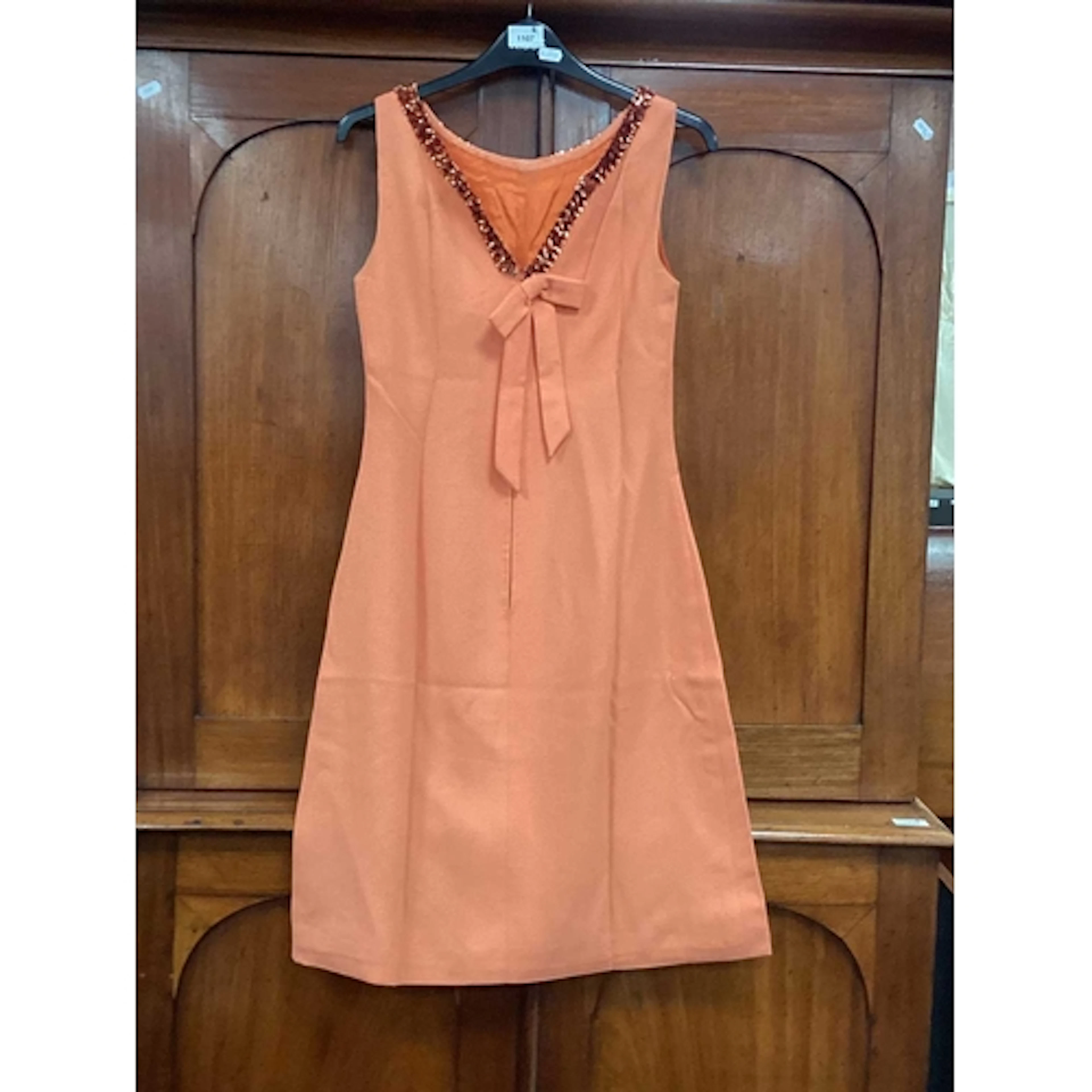 Vintage Fashions - Michel Pelta, Paris Apricot Cocktail Dres...