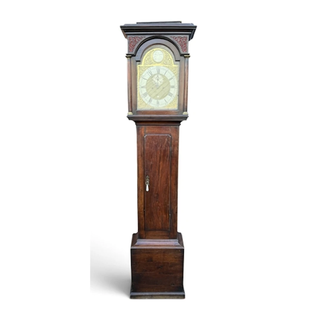 THOMAS NAPIER, GLASGOW: A GEORGE III OAK LONGCASE CLOCK The ...