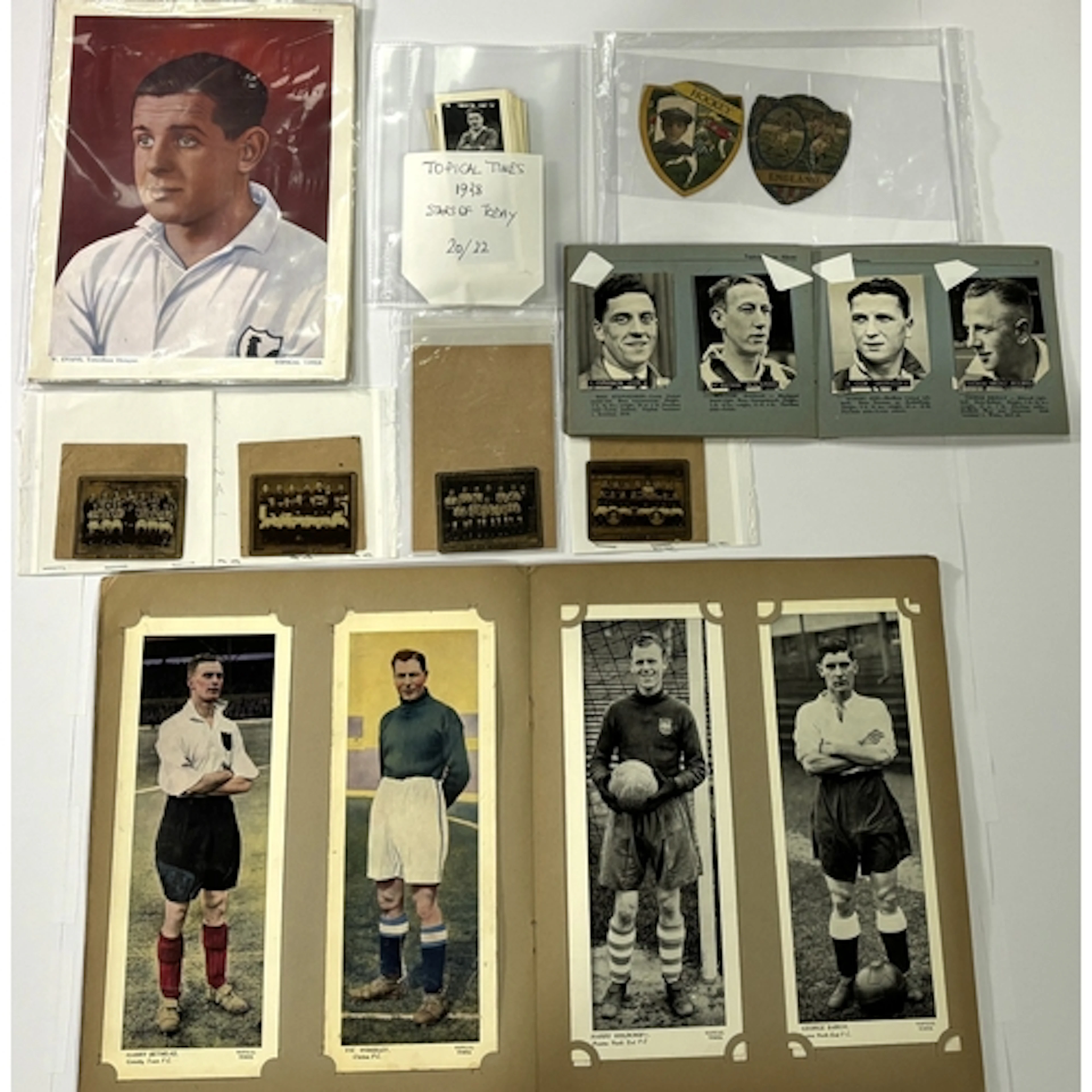 1930's Topical Times Footballers Panel Portraits Album conta...