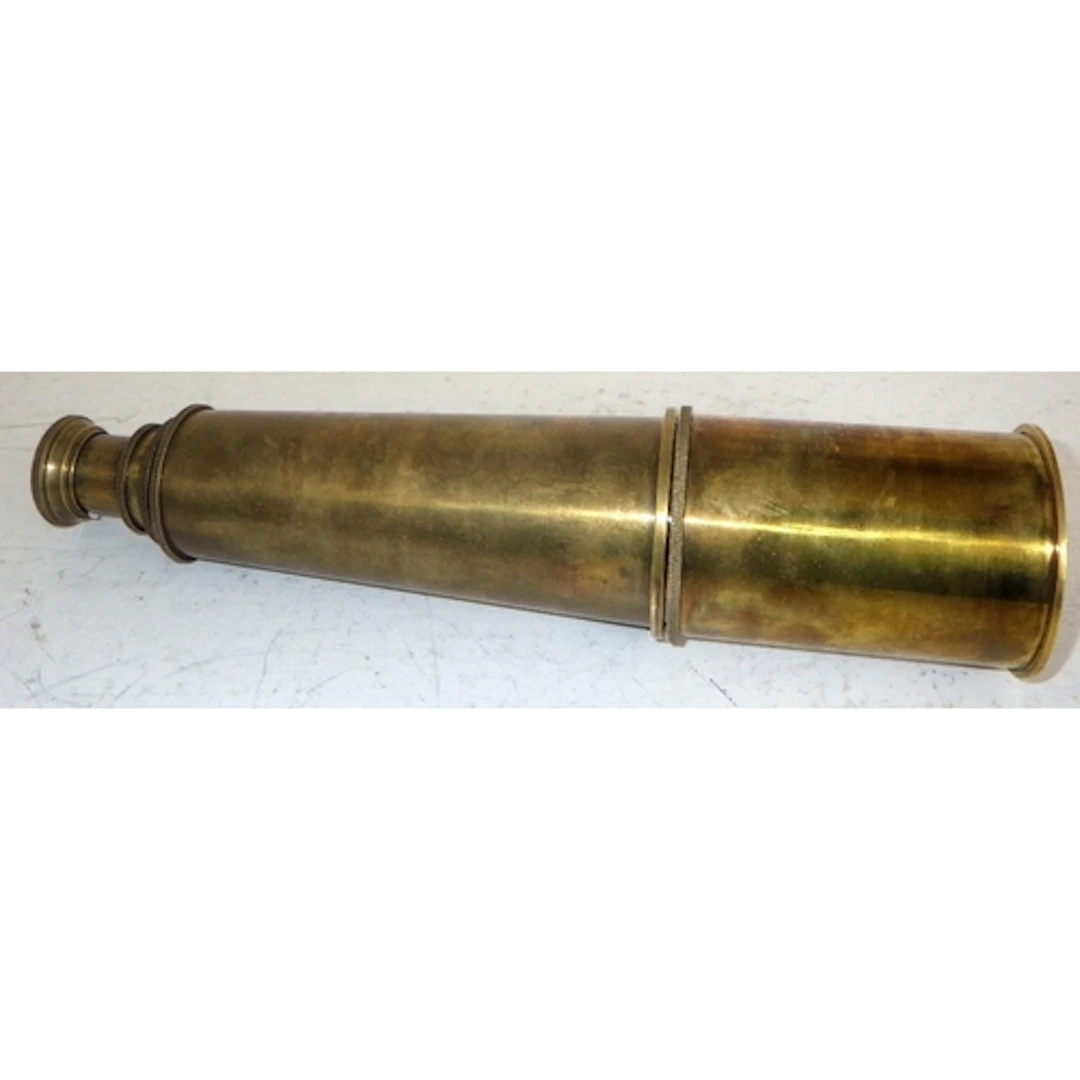 A modern brass telescope