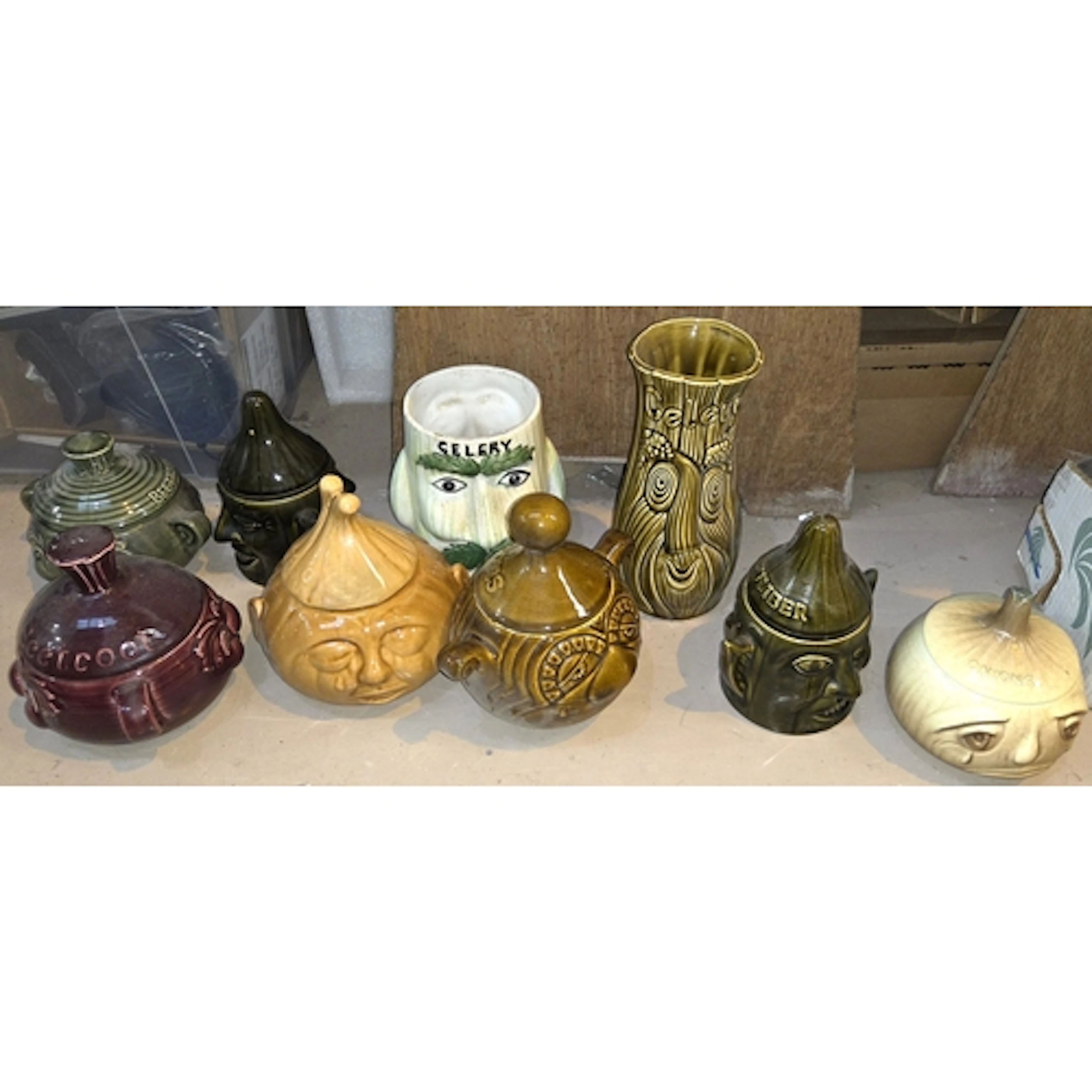 A collection of vintage Storage jars, Price & Kensington...