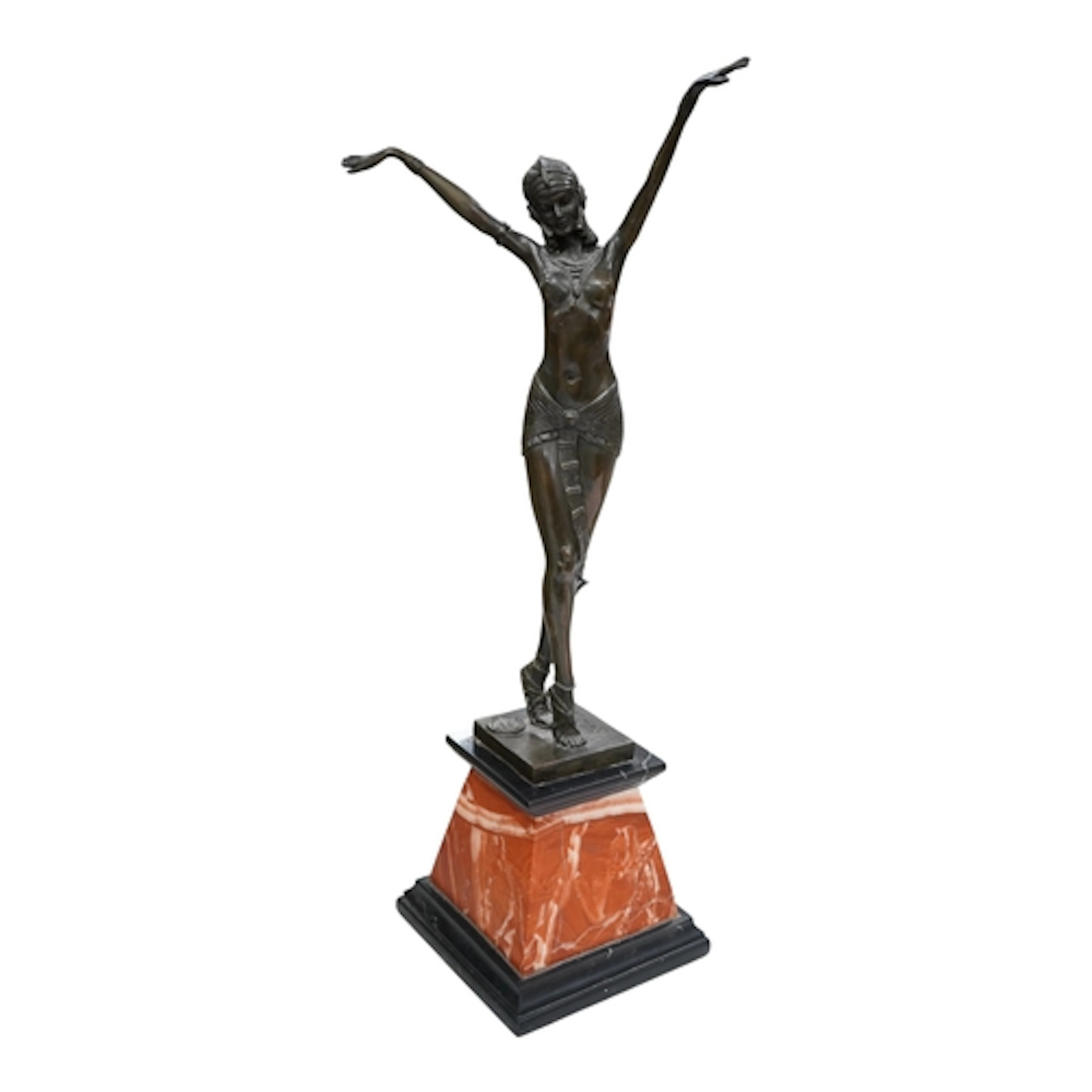 After Demetre Chiparus (1886-1947), an Art Deco-style bronze...
