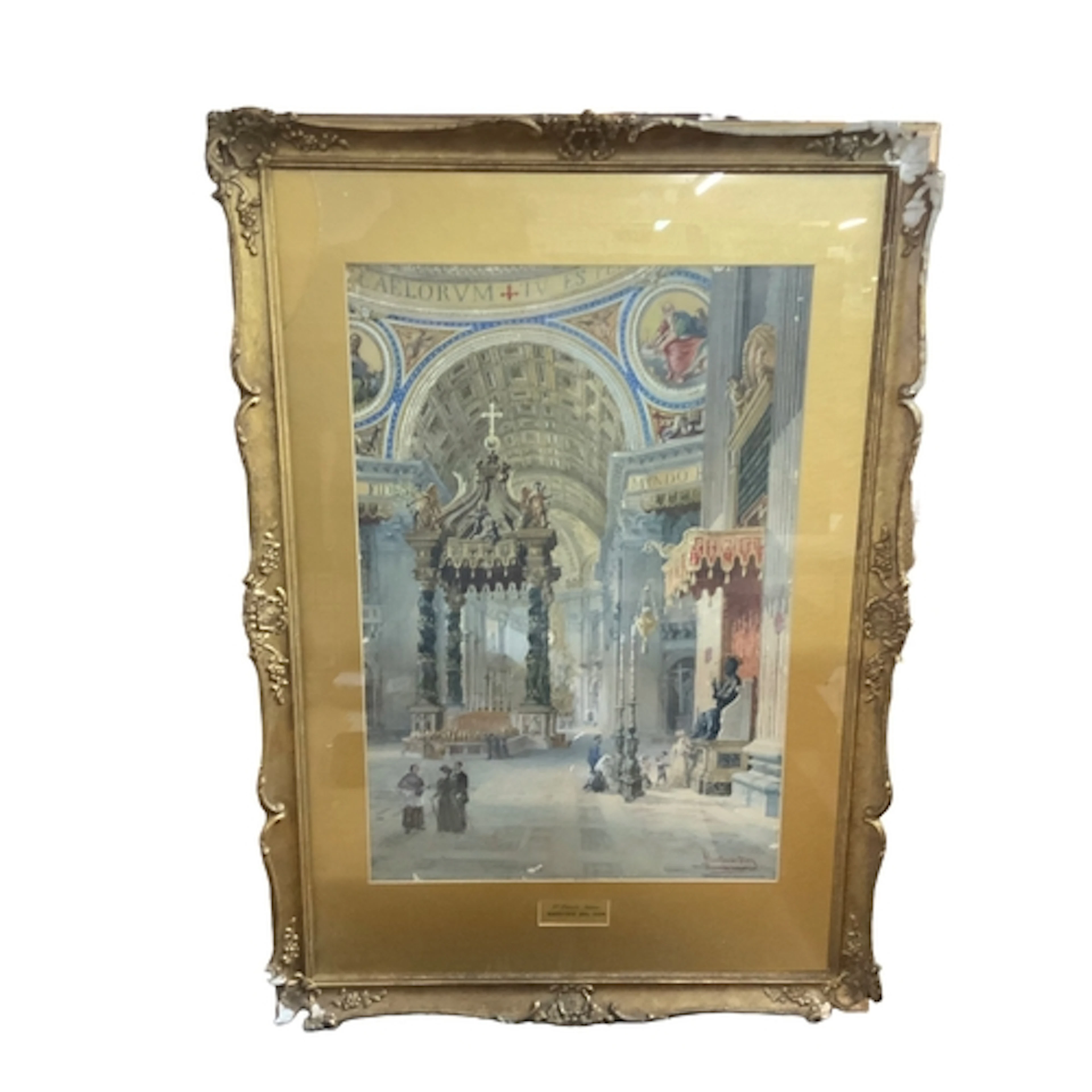 Don DEL MARTINO, 1860-1895, Rome, view into St. Peter's Basi...